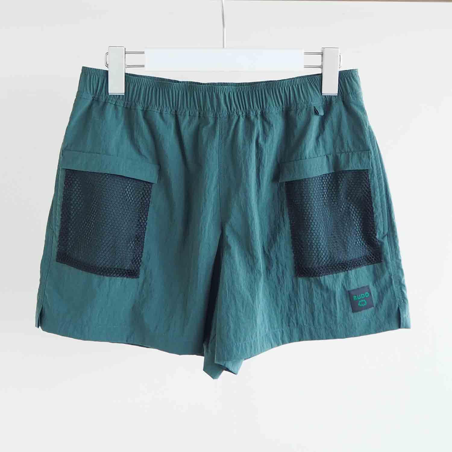 BUDO ブドー MINIMUM MESH SHORTS ミニマムメッシュショーツ Bird green×Black
