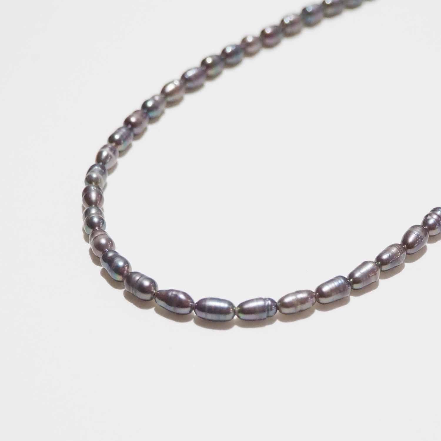ERA. イーラ TWNKL PEARL NECKLACE パールネックレス BLACK ブラック