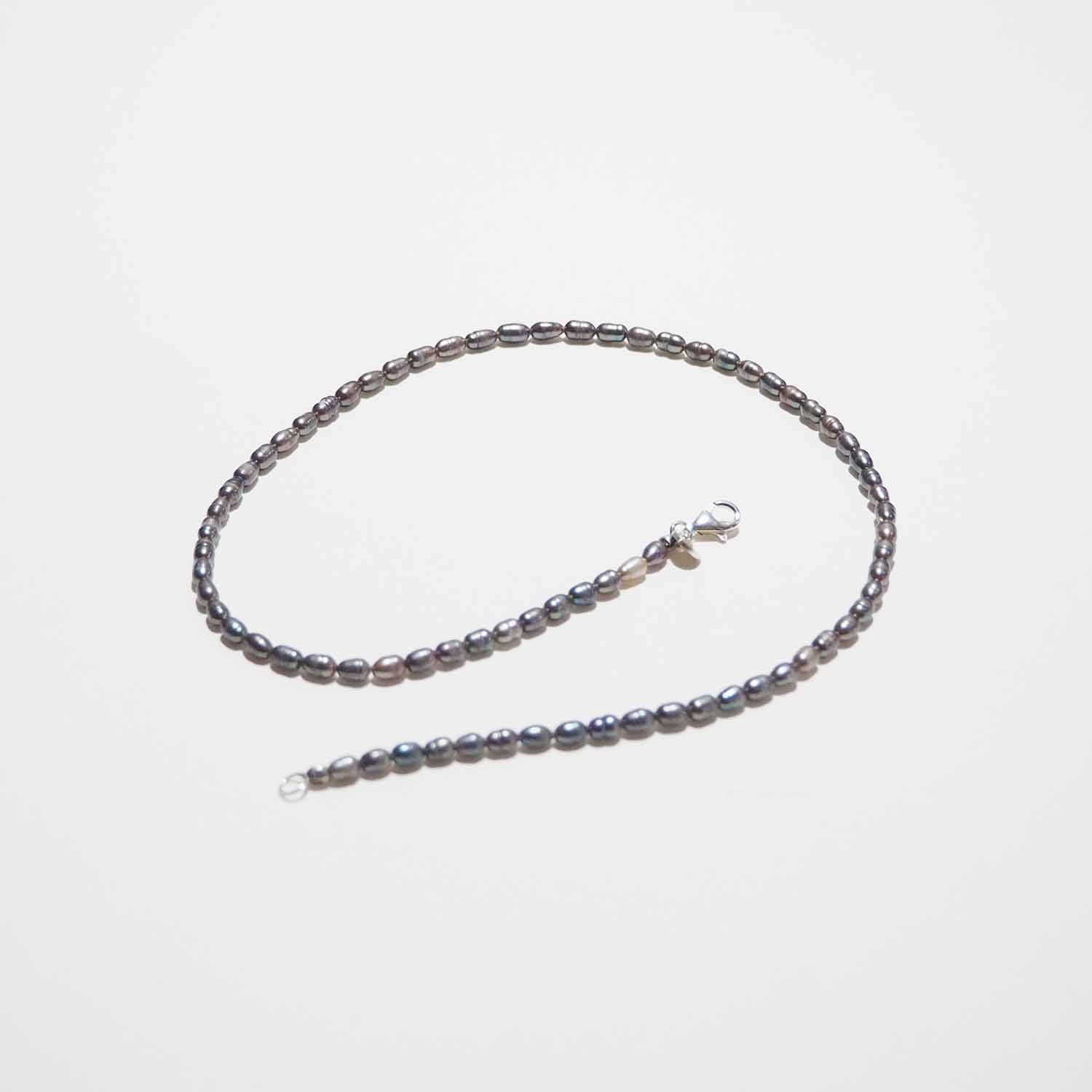ERA. イーラ TWNKL PEARL NECKLACE パールネックレス BLACK ブラック