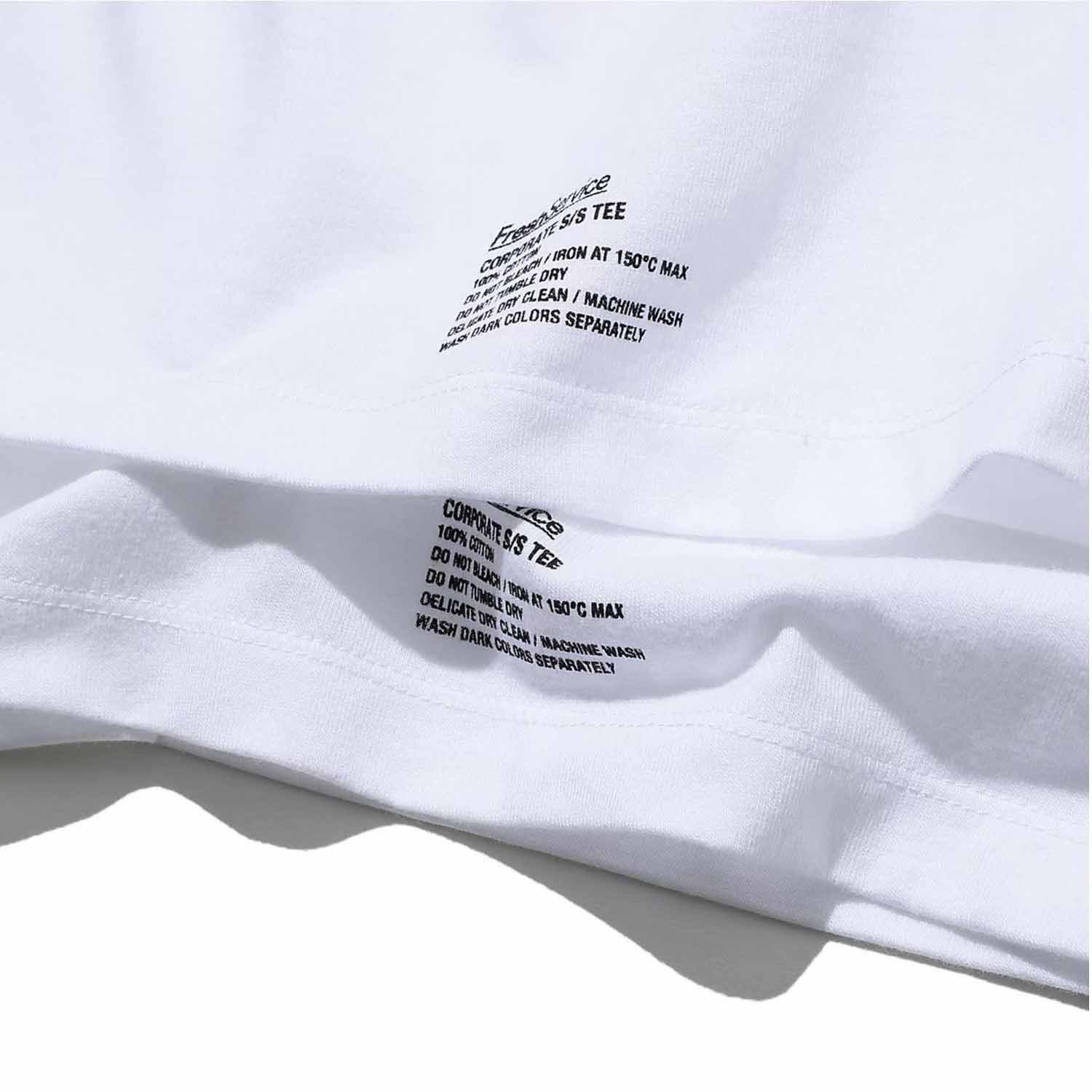 FreshService フレッシュサービス 2-PACK CORPORATE S/S TEE 2パックコーポレートTシャツ ホワイト