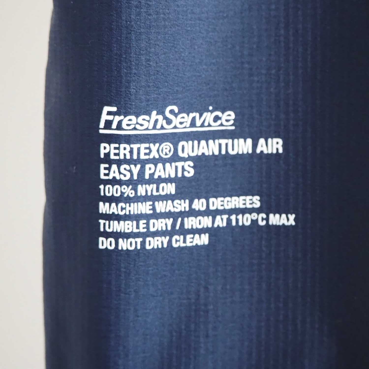 FreshService フレッシュサービス PERTEX QUANTUM AIR PACKABLE EASY PANTS パーテックスクアンタムエアパッカブルイージーパンツ ネイビー