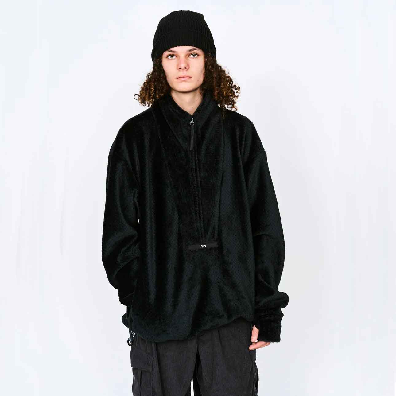 STONEMASTER ストーンマスター SM PULLOVER JACKET POLARTEC High Loft プルオーバージャケット ポーラテックハイロフト BLACK