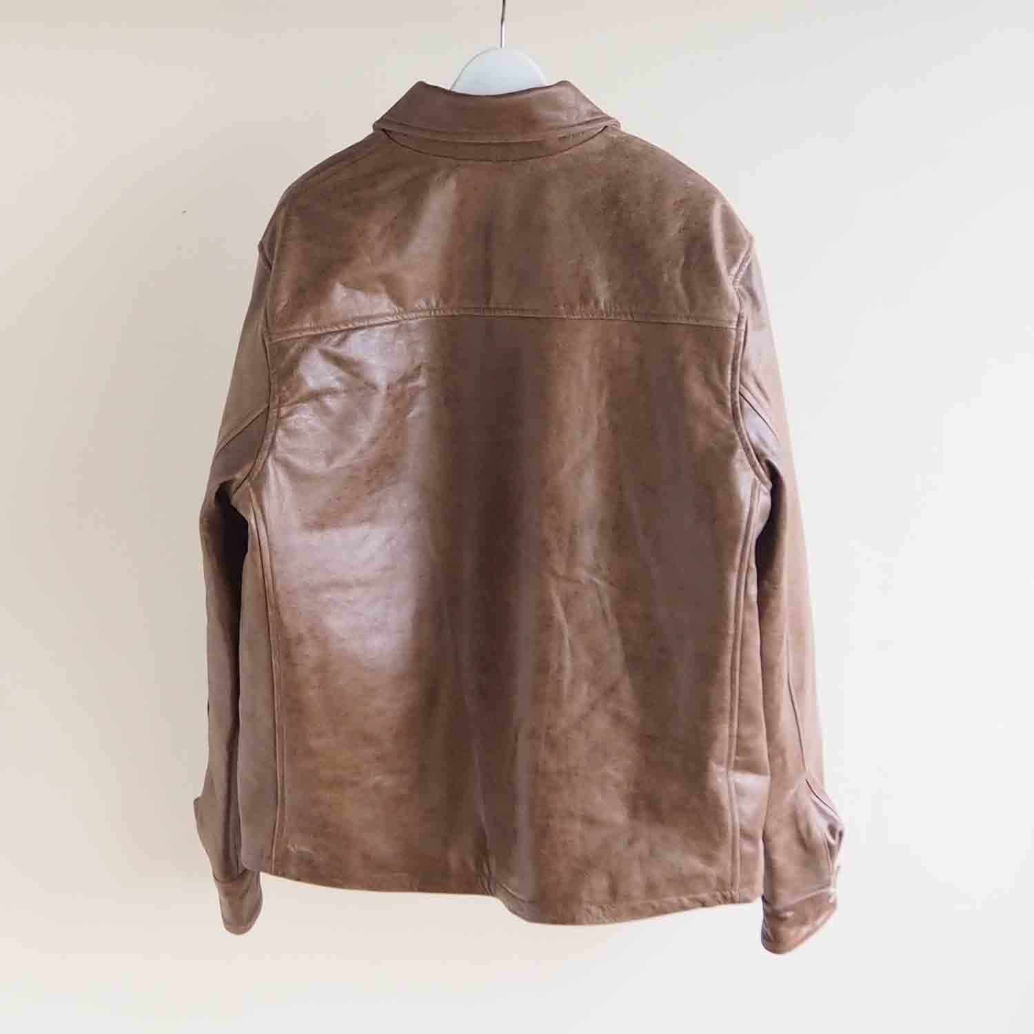 EXPANSION エクスパンション THE GOLDS WICK CALF LEATHER JACKET