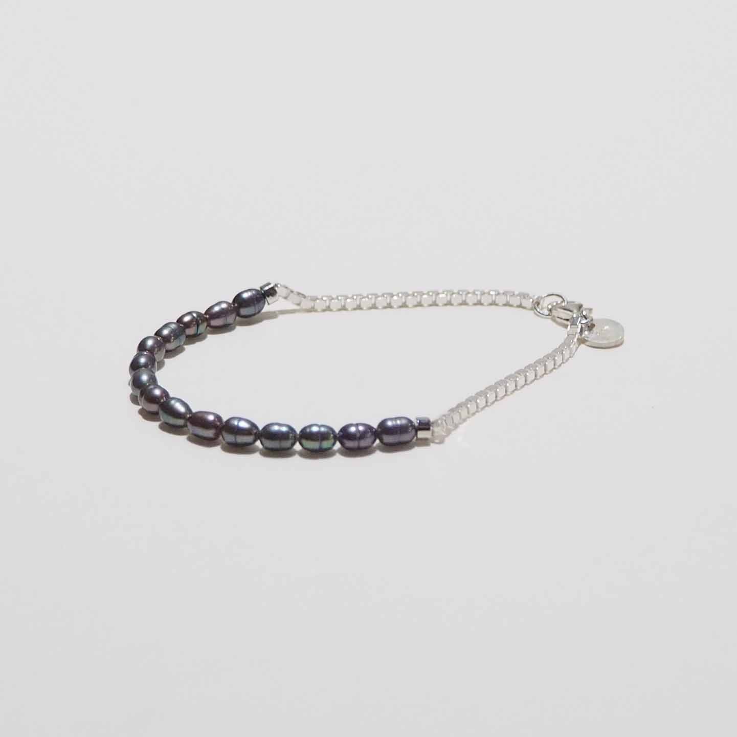 ERA. イーラ TWNKL PAS BRACELET パールシルバーコンビブレスレット