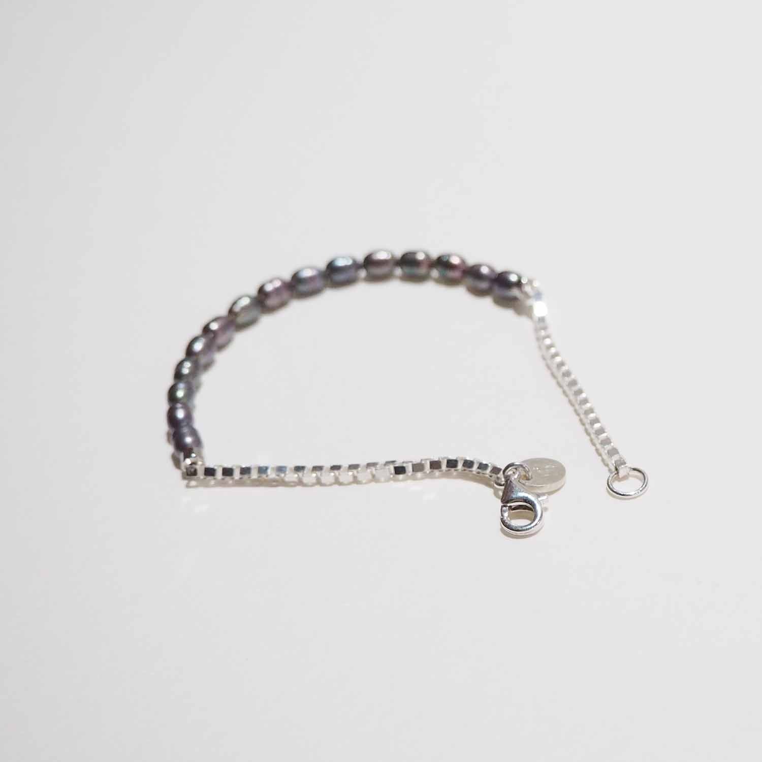 ERA. イーラ TWNKL PAS BRACELET パールシルバーコンビブレスレット