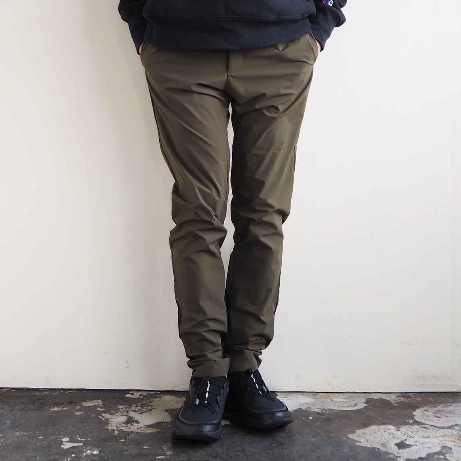 BUDO ブドー CROSS AIR STRETCH PANTS クロスエアストレッチパンツ Khaki×Black カーキ