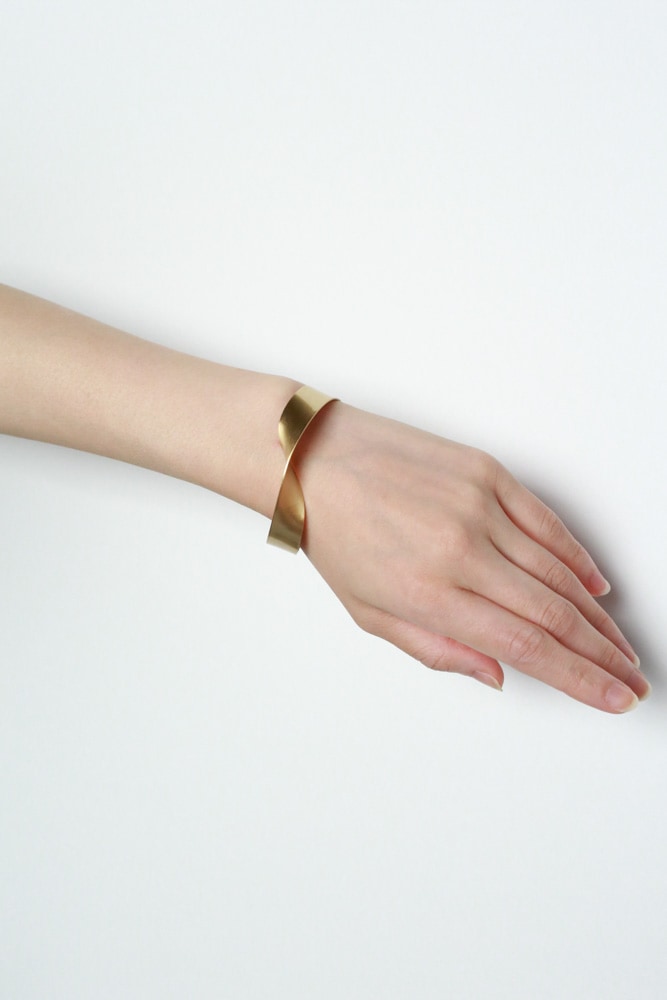 _Fot フォート plate bangle 12mm twist プレートバングル 12mm ツイスト brass