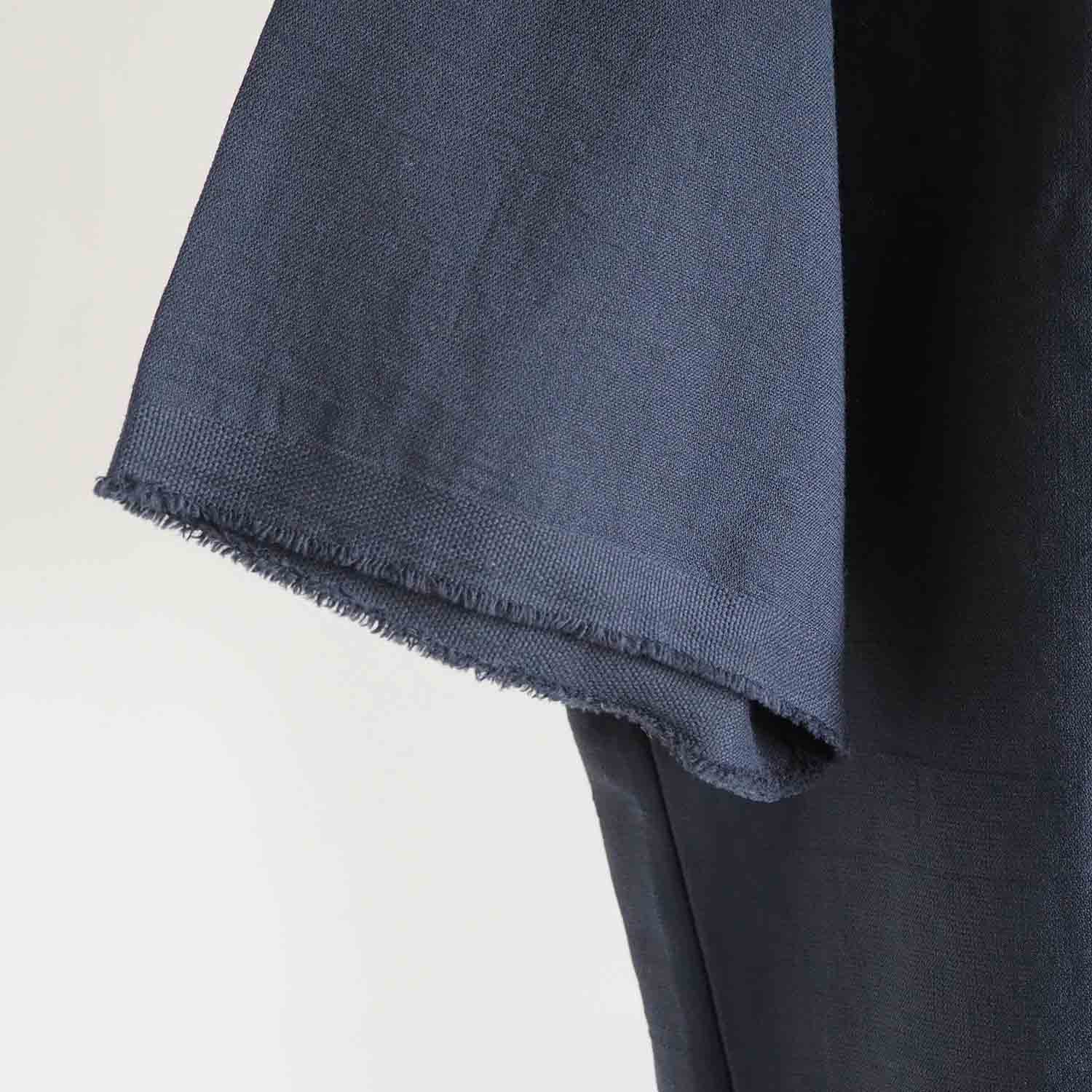 THING FABRICS シングファブリックス TF T- shirt (FRESCA Broad for Towel loom) オーバーシルエットハーフスリーブTシャツ ブラック
