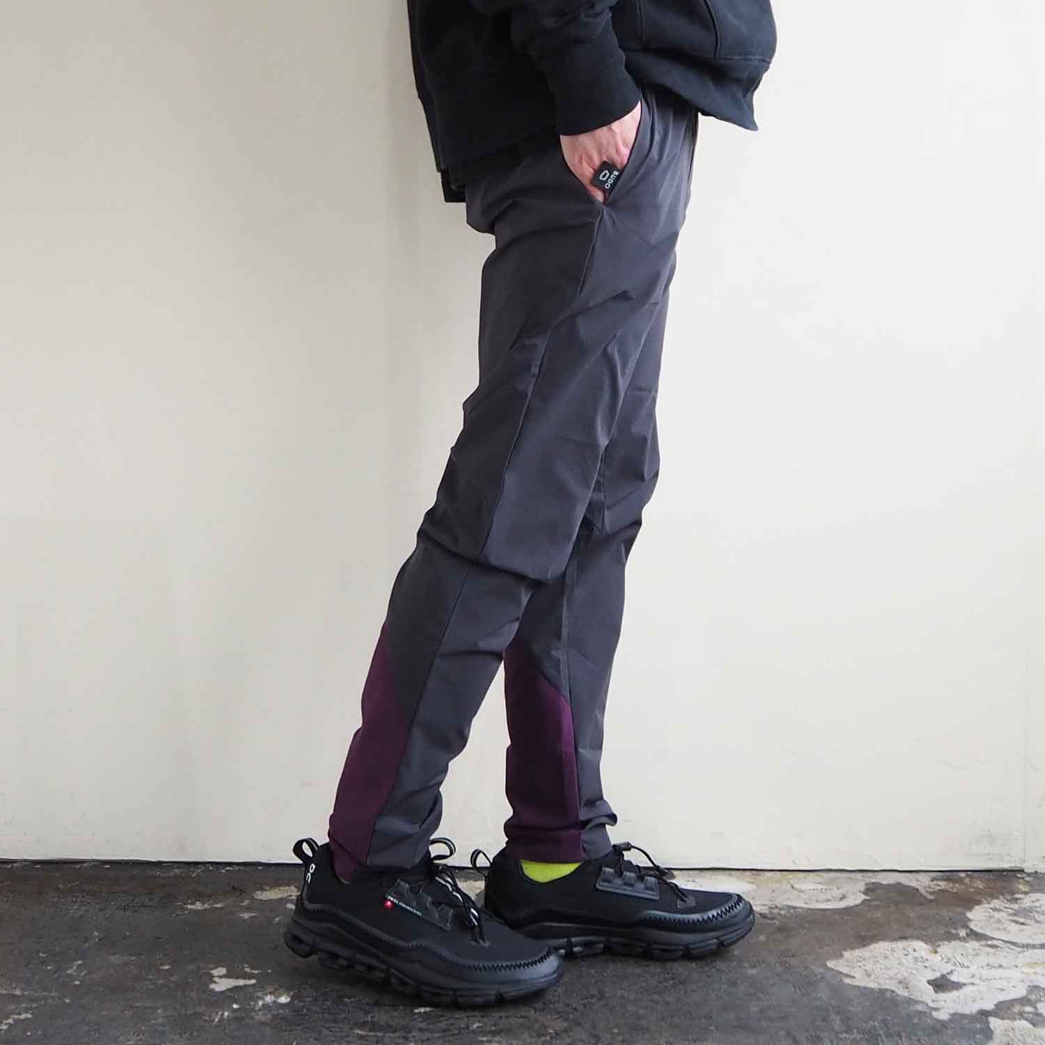 BUDO ブドー CROSS AIR STRETCH PANTS クロスエアストレッチパンツ Gray×Purple グレー