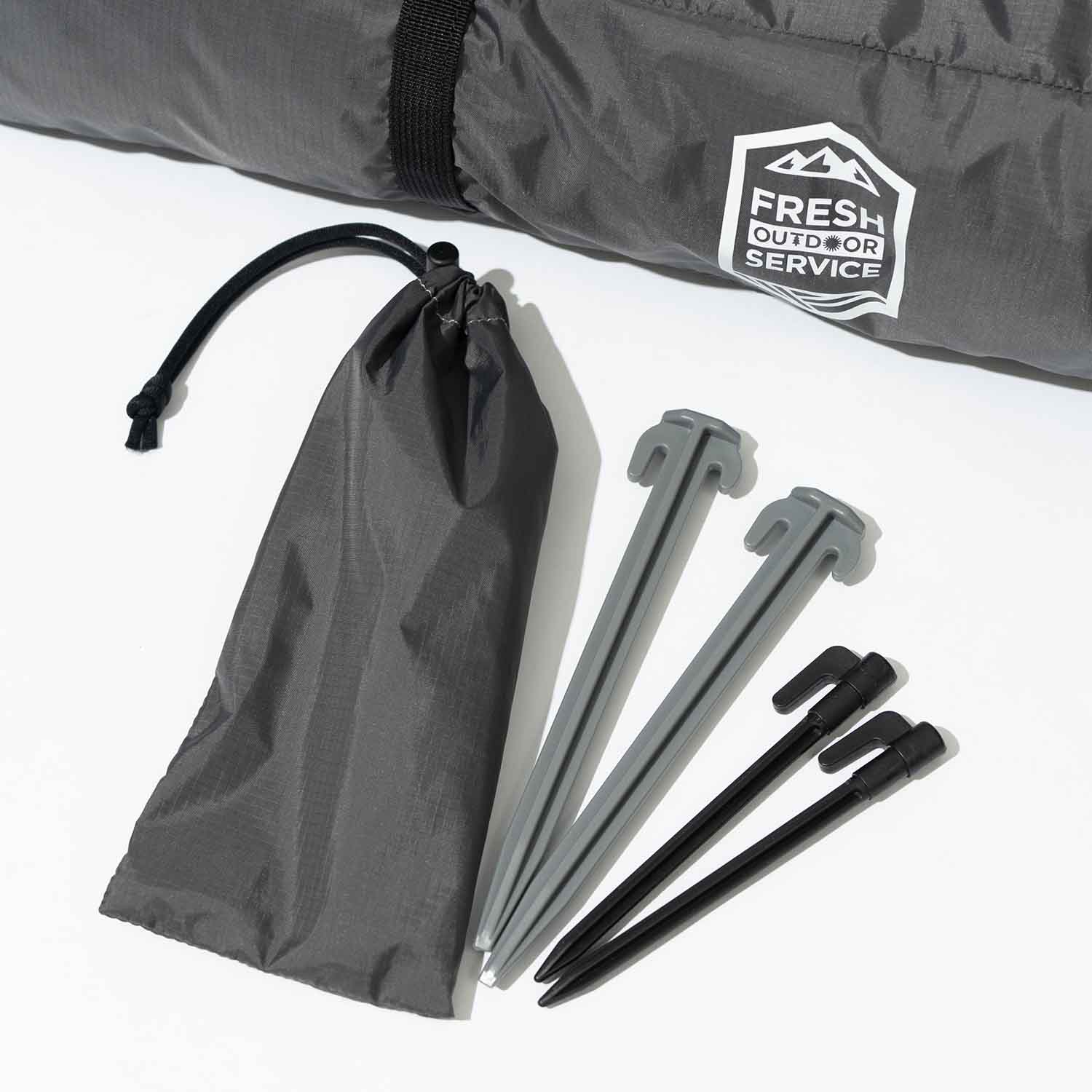 FreshService フレッシュサービス FRESH OUTDOOR SERVICE フレッシュアウトドアサービス FAST PITCH TENT ワンタッチテント GRAY グレー