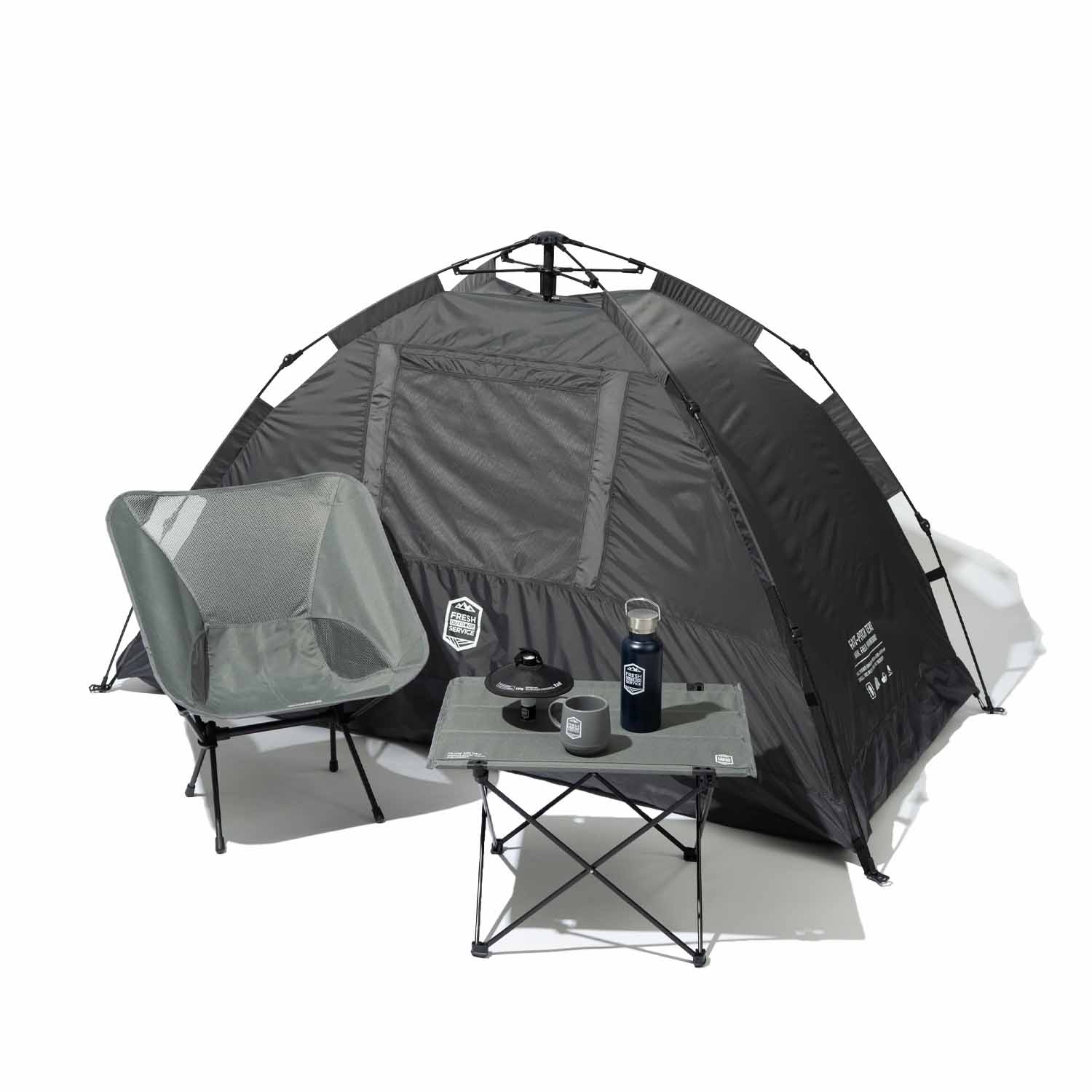 FreshService フレッシュサービス FRESH OUTDOOR SERVICE フレッシュアウトドアサービス FAST PITCH TENT ワンタッチテント GRAY グレー