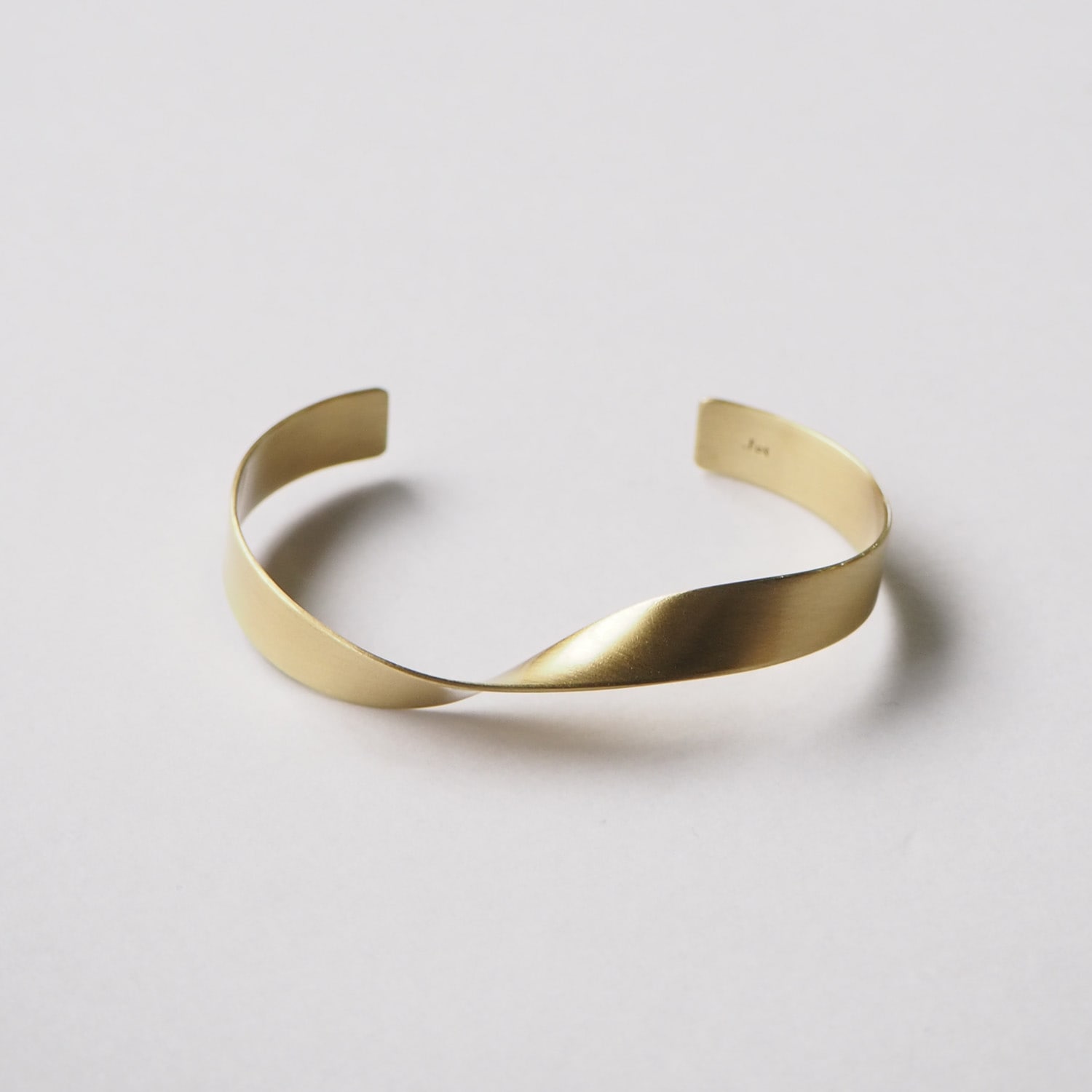 _Fot フォート plate bangle 8mm twist プレートバングル 8mm ツイスト brass