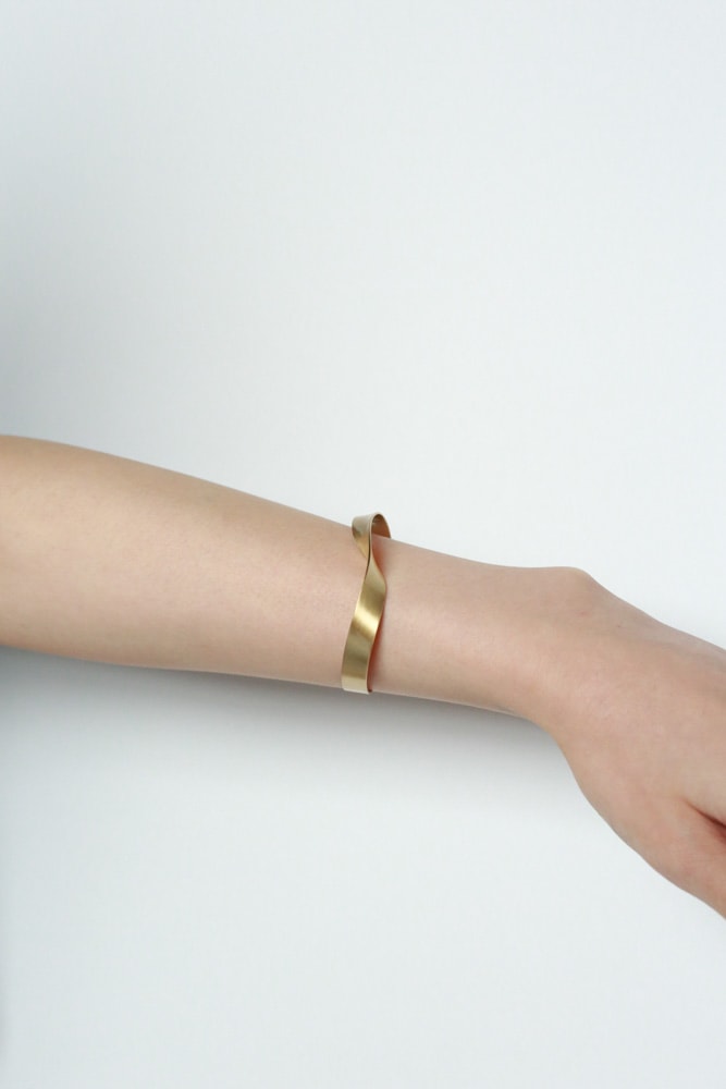 _Fot フォート plate bangle 8mm twist プレートバングル 8mm ツイスト brass