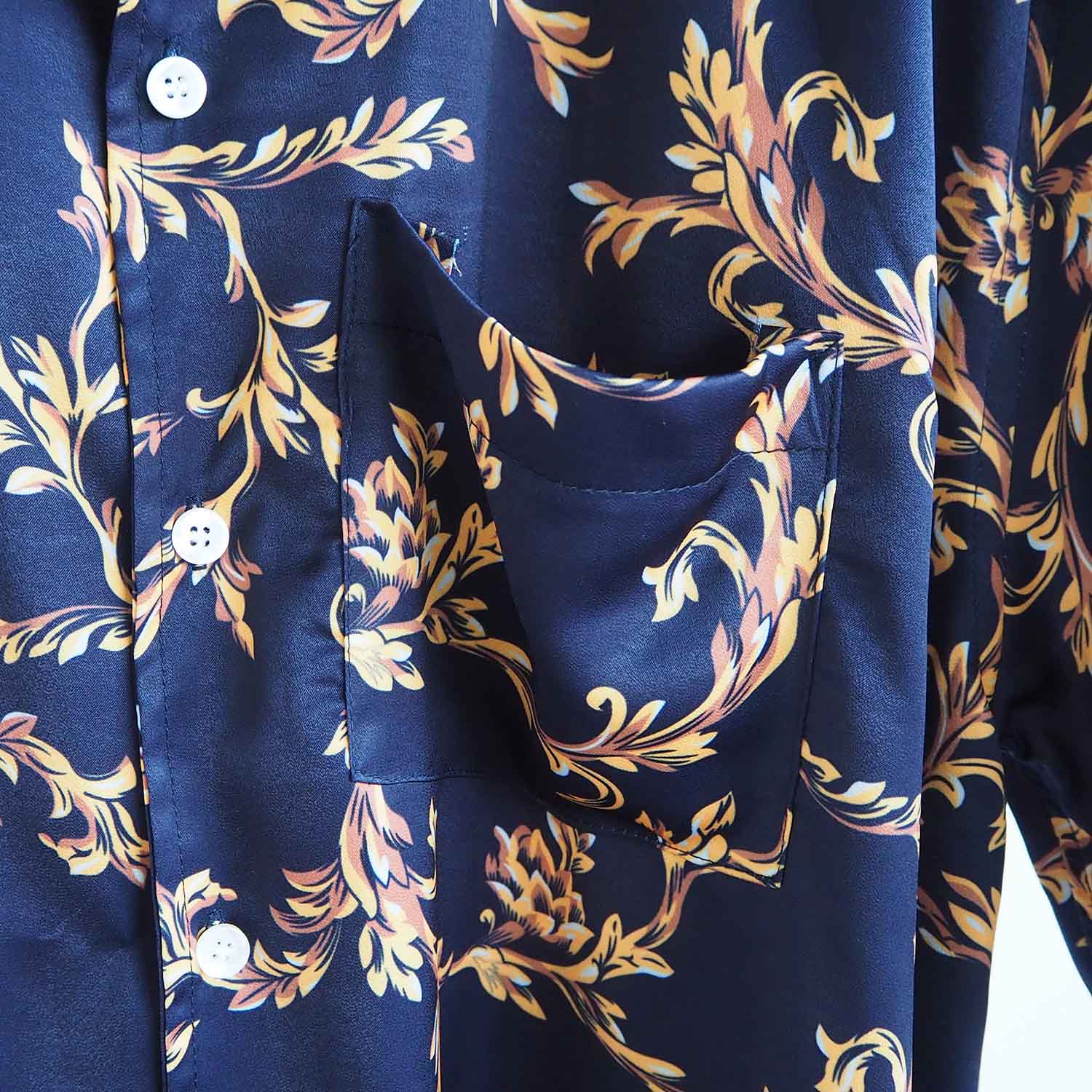 EXPANSION エクスパンション SILK SHIRTS シルクオープンカラー