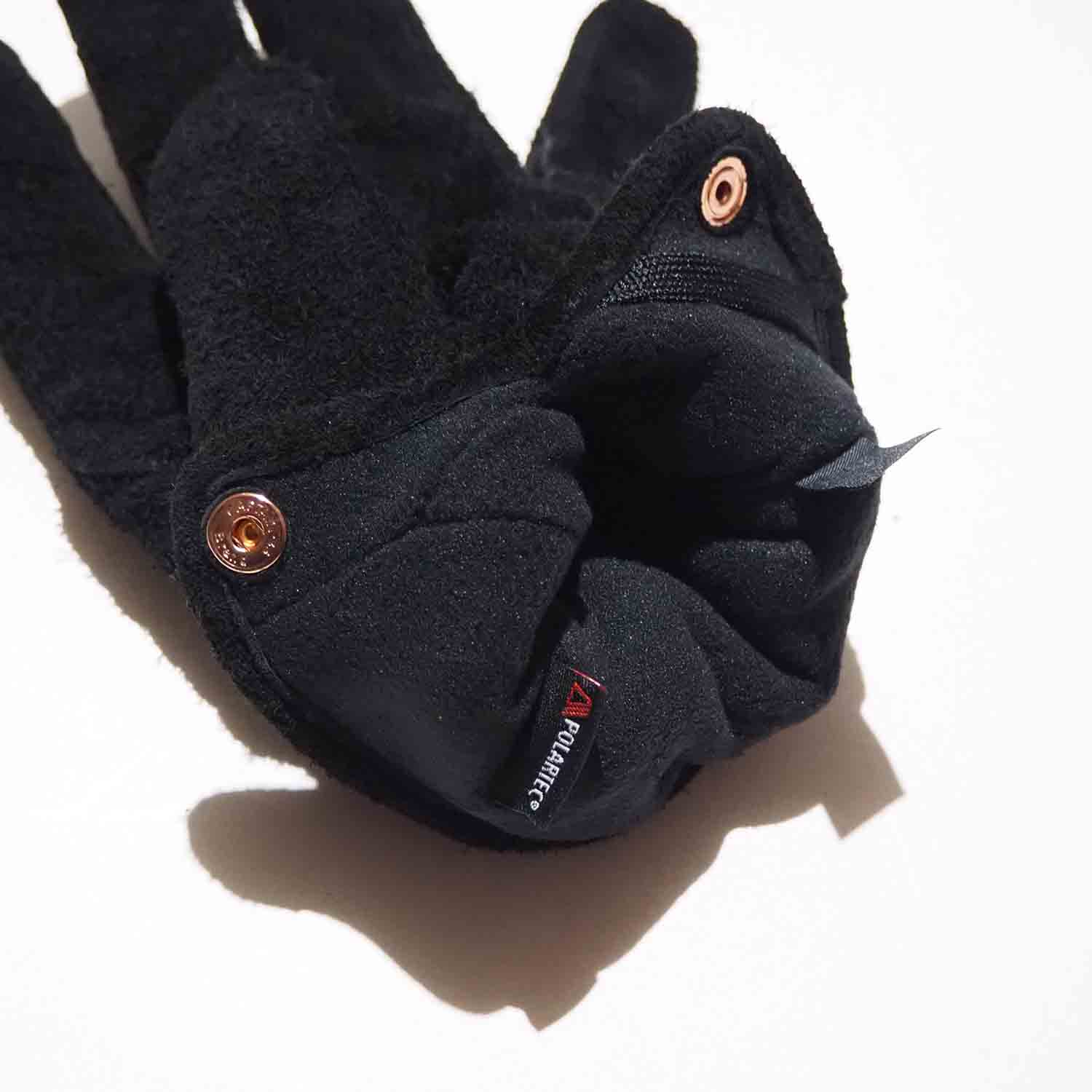 handson grip ハンズオングリップ レザーグローブ Maf+ (POLARTEC CLASSIC 100) Black