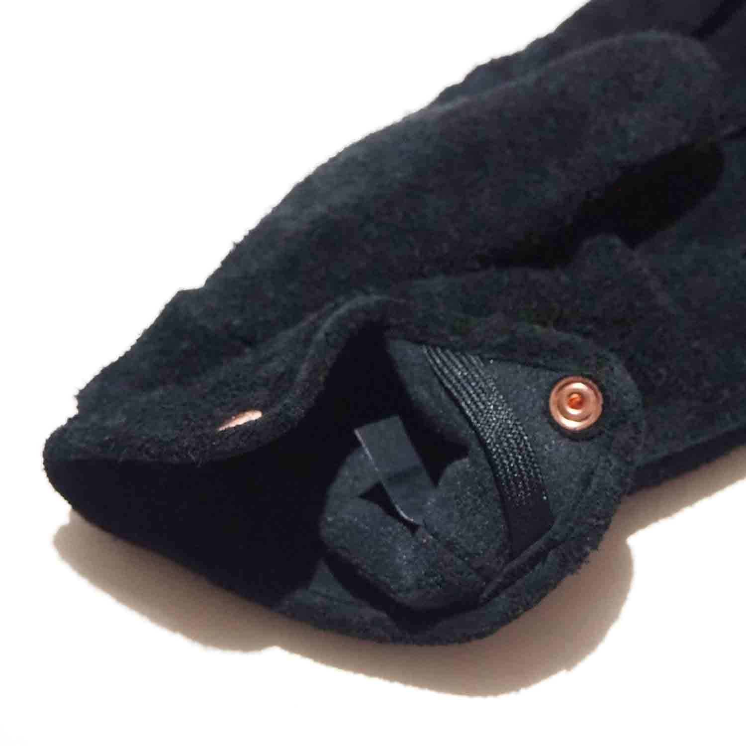 handson grip ハンズオングリップ レザーグローブ Maf+ (POLARTEC CLASSIC 100) Black