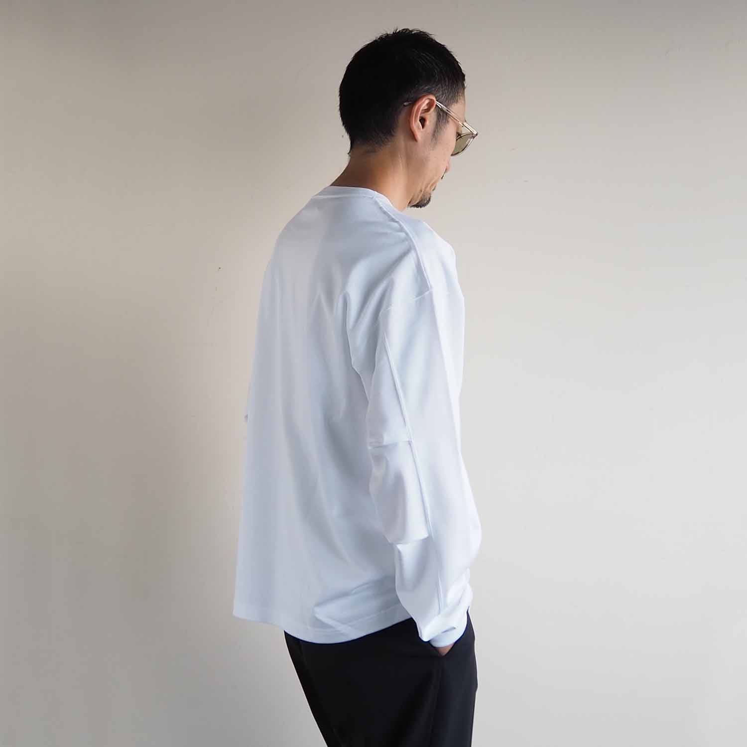 WELLDER ウェルダー Supima Long Sleeve スーピマロングスリーブ ホワイト