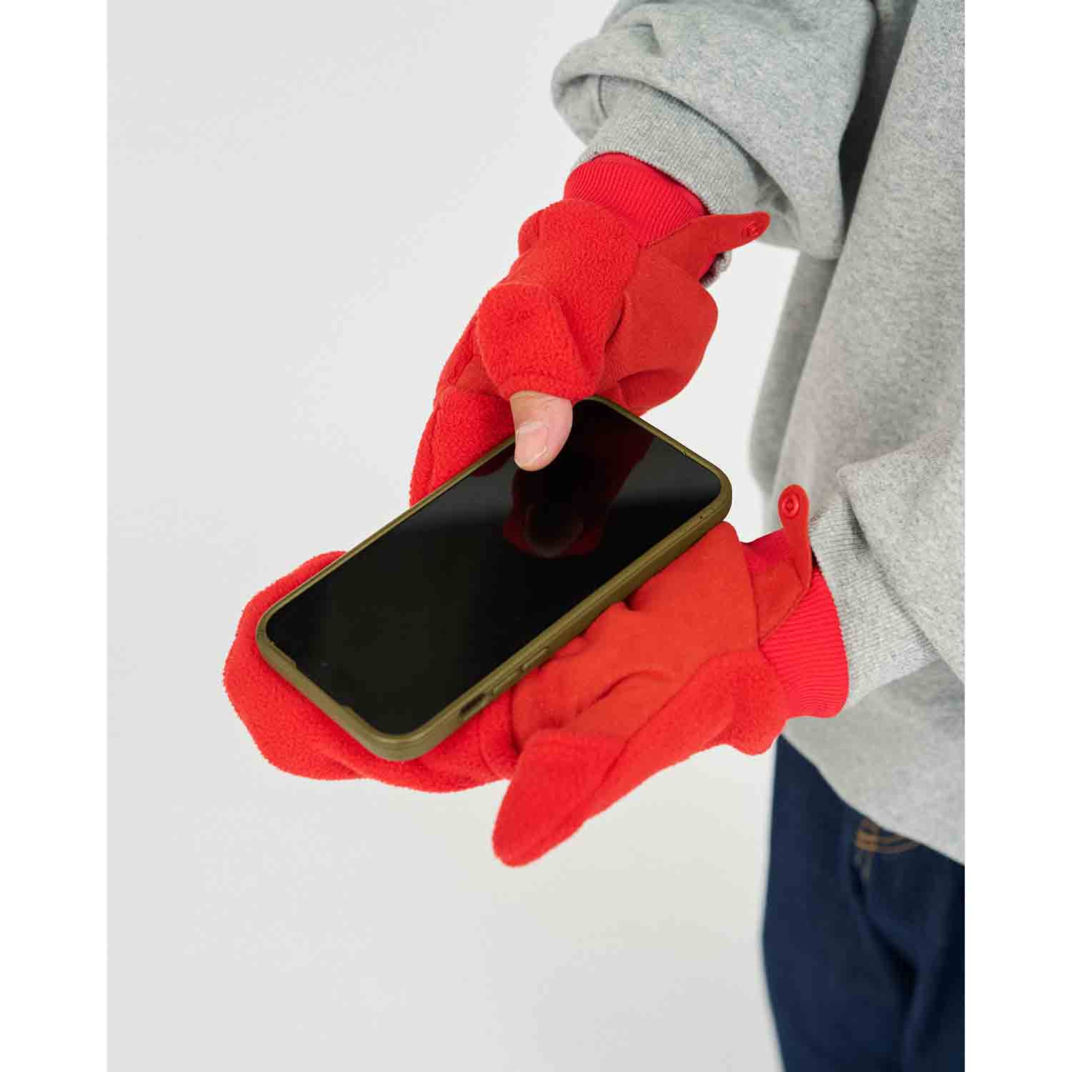 FreshService フレッシュサービス MICRO FLEECE MITTENS マイクロフリースミトン BLACK