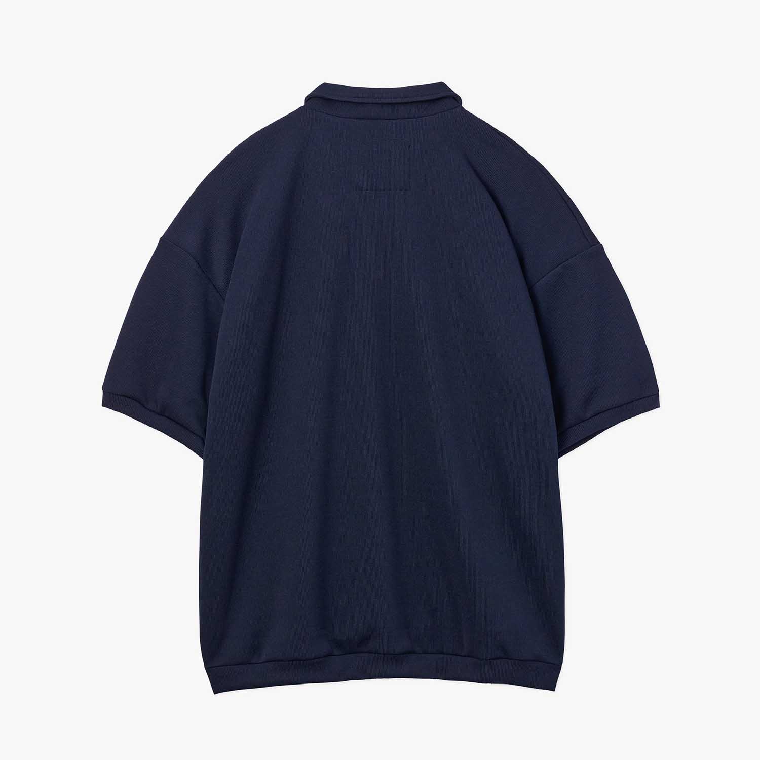 UNTRACE アントレース _268 ボックスシルエットポロシャツ DARK NAVY