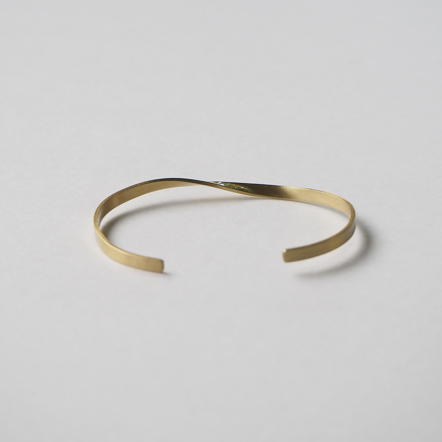 _Fot フォート plate bangle 3mm twist プレートバングル 3mm ツイスト brass