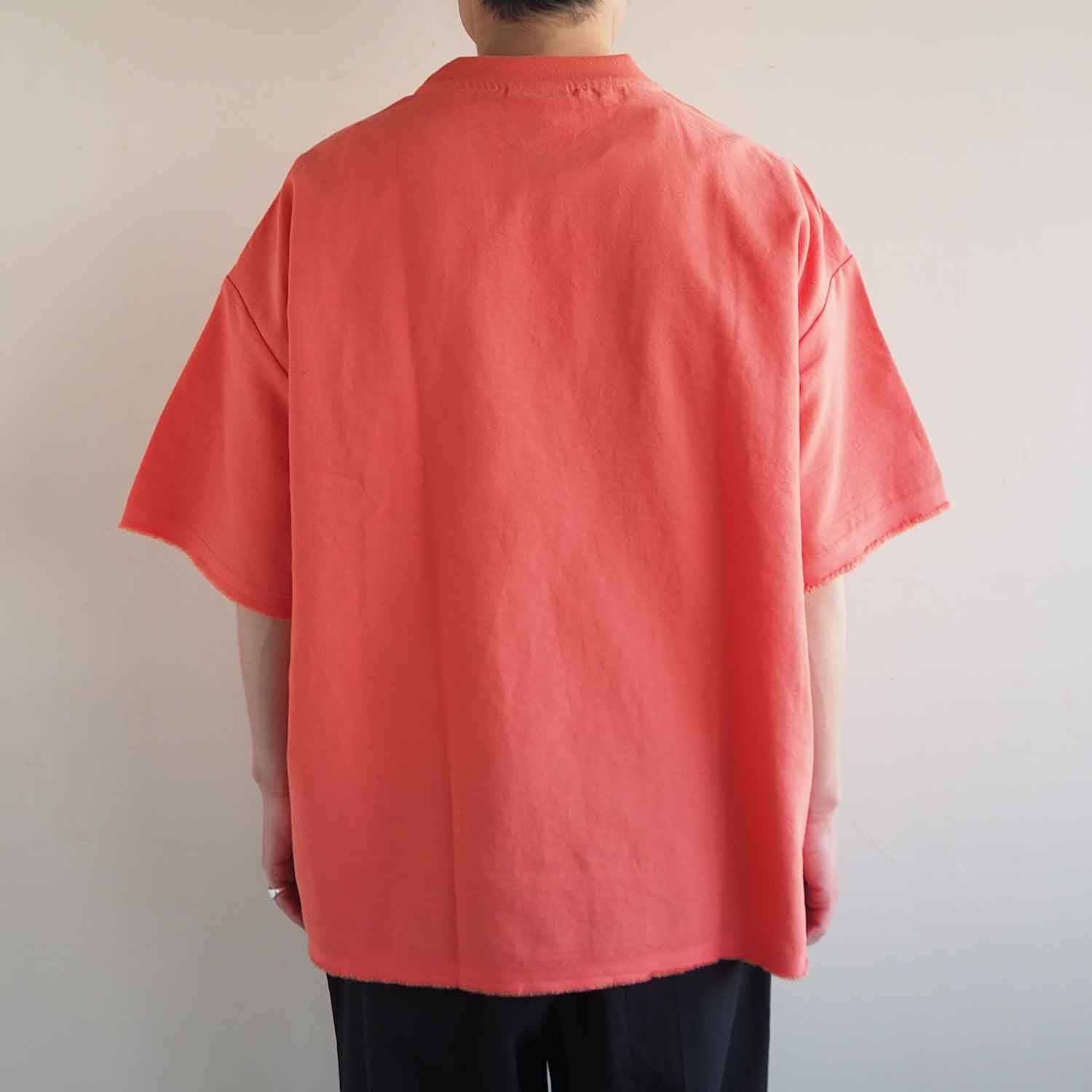 THING FABRICS シングファブリックス TF T-shirt (FRESCA Broad for Towel loom) ハーフスリーブTシャツ フラミンゴ
