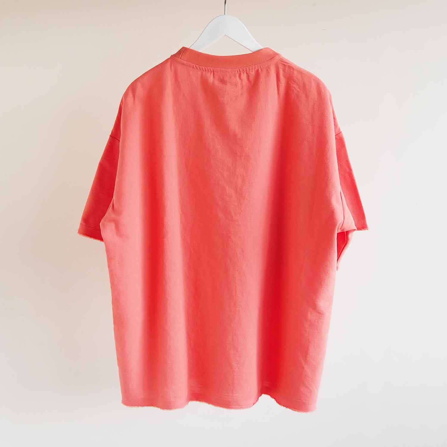 THING FABRICS シングファブリックス TF T-shirt (FRESCA Broad for Towel loom) ハーフスリーブTシャツ フラミンゴ