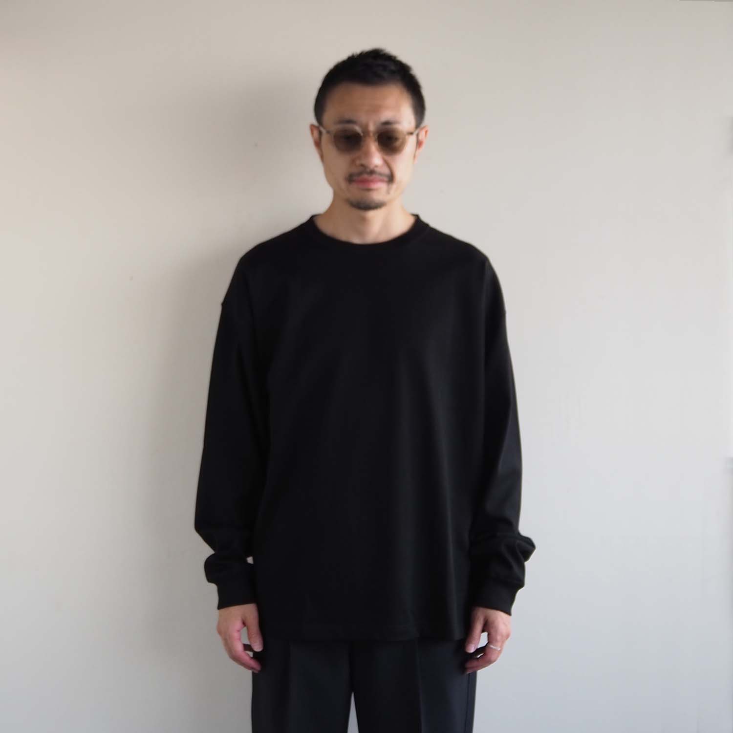 WELLDER ウェルダー Supima Long Sleeve スーピマロングスリーブ ブラック