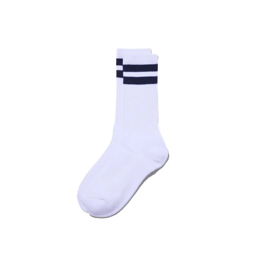 FreshService フレッシュサービス 2-PACK LINE CREW SOCKS 2パックラインソックス ネイビー