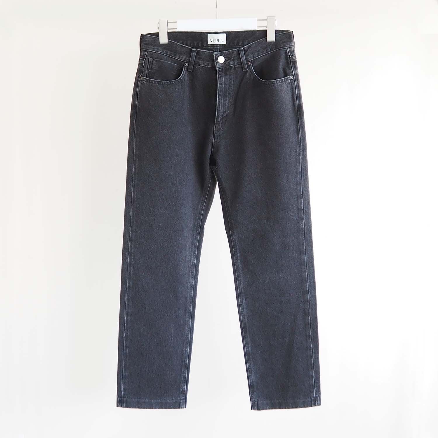NEPLA. ネプラ TAPERED PANTS MENS テーパードパンツ ブラックデニム メンズ