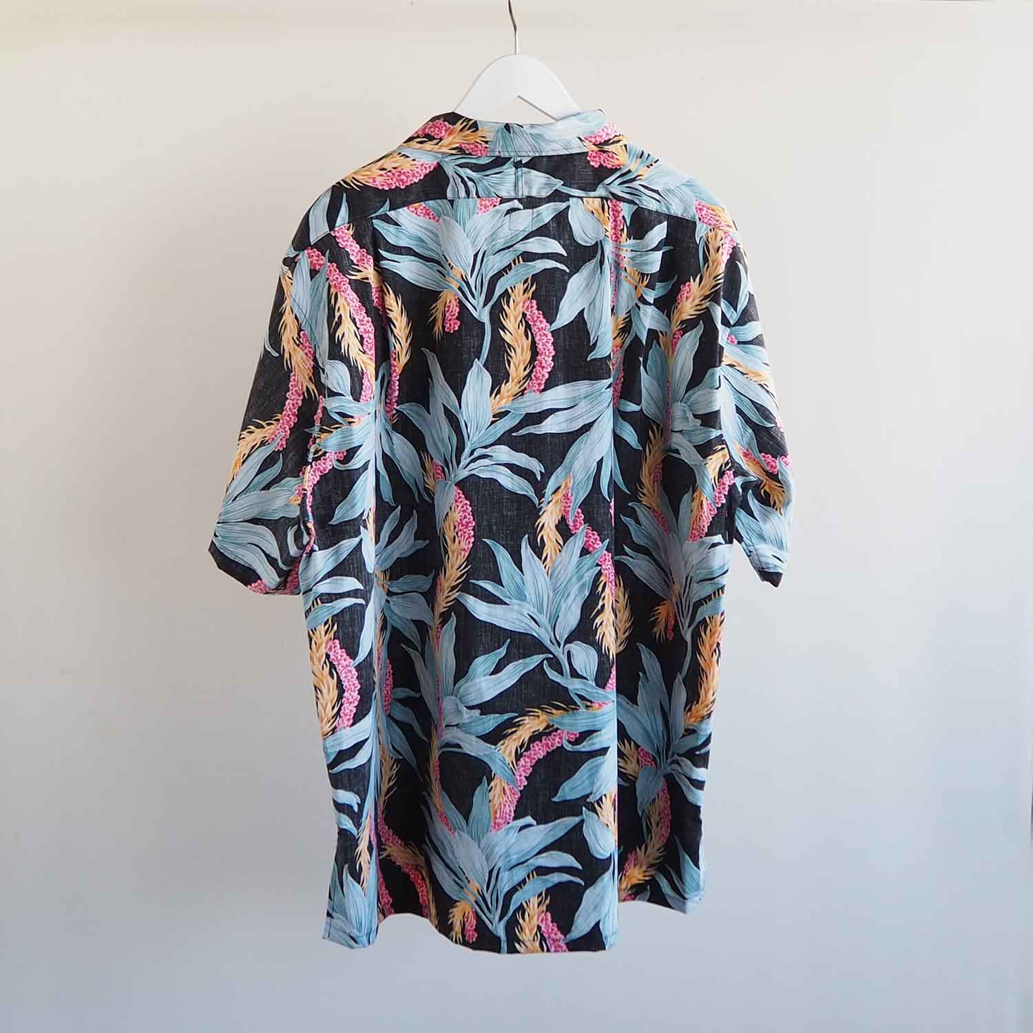 melple メイプル Kaimana S/S Shirts リバースプリントアロハシャツ Balck