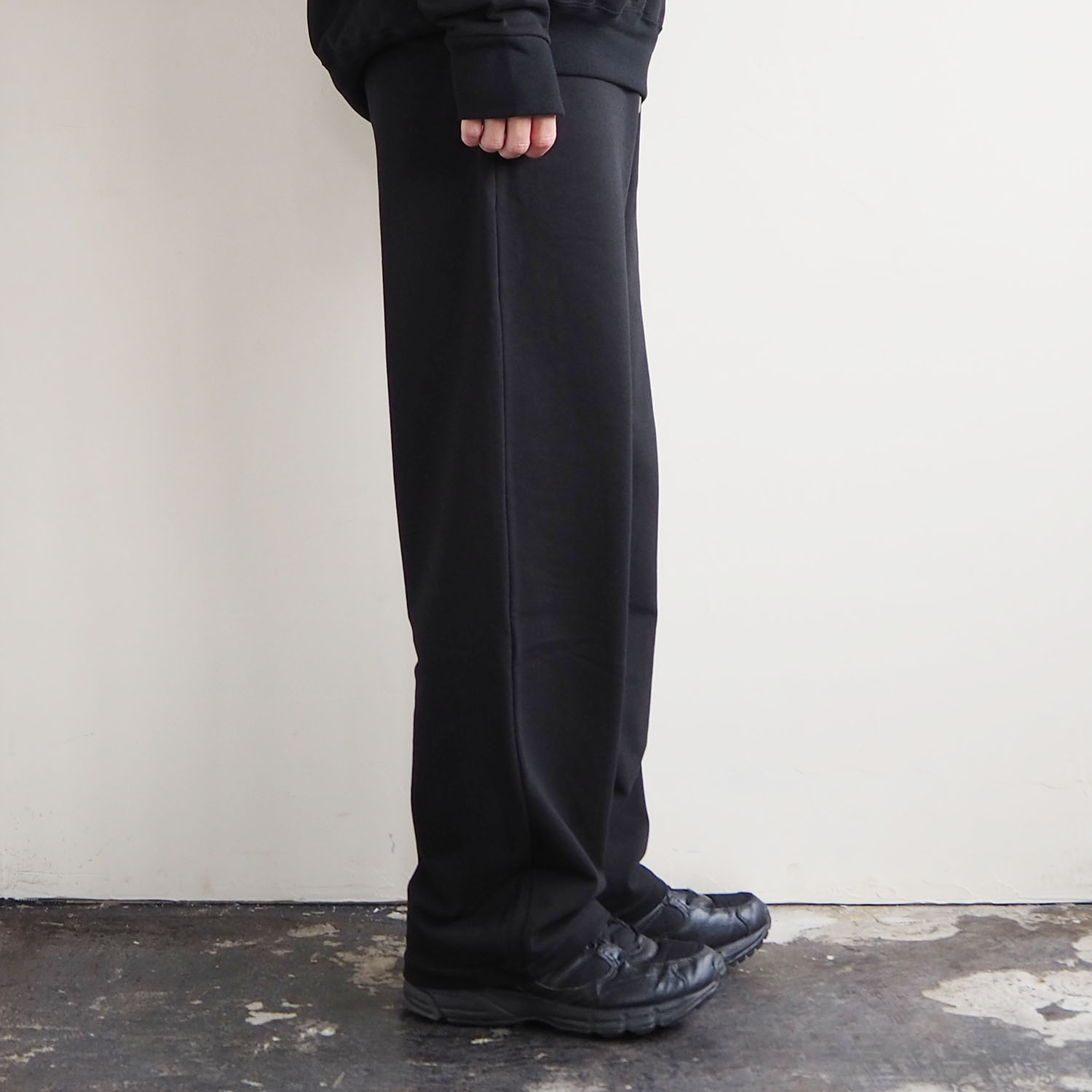 no. ナンバー SWEAT TAPERED TROUSER スウェットテーパードトラウザー ブラック