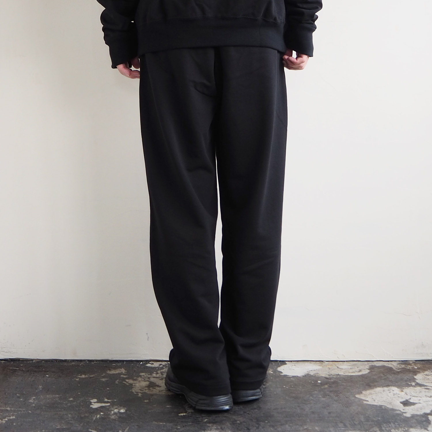 no. ナンバー SWEAT TAPERED TROUSER スウェットテーパードトラウザー ブラック