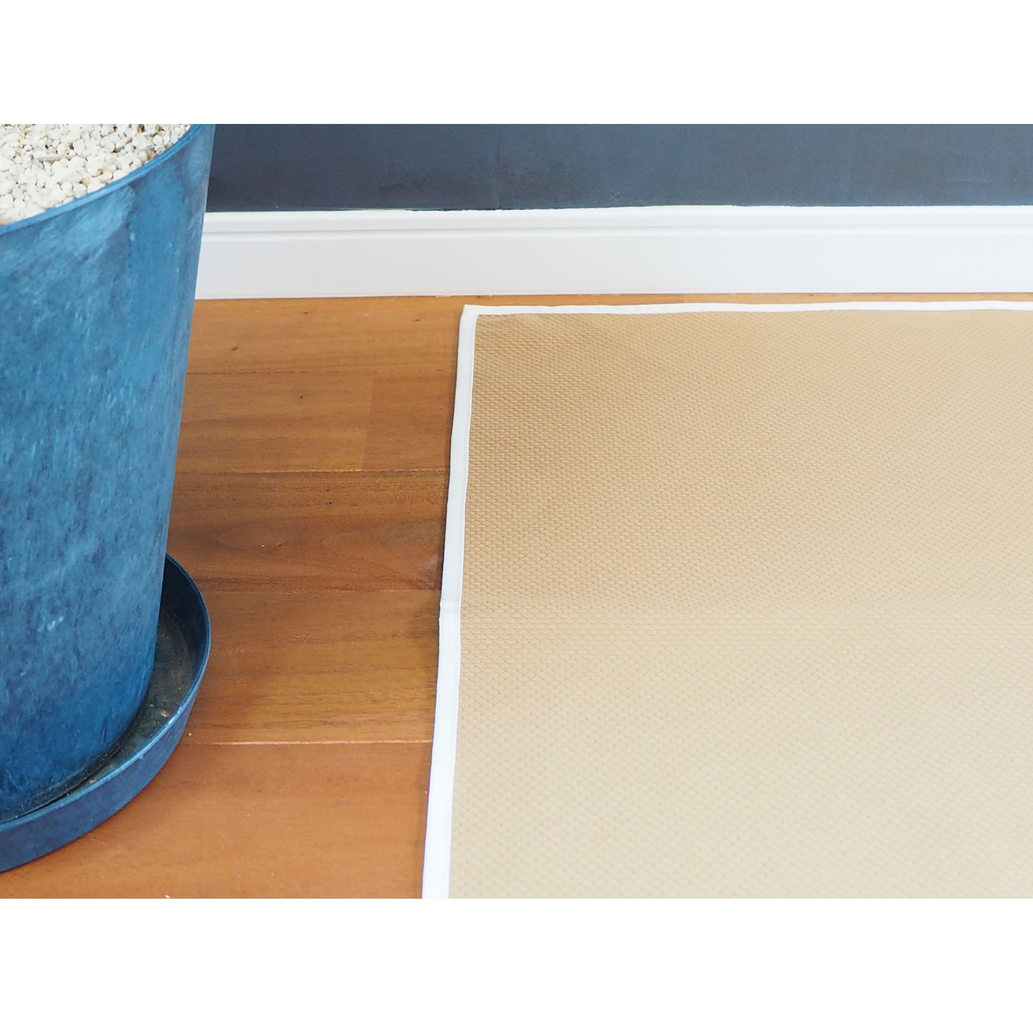 Cabas キャバ Multi rug Square マルチラグ スクエア ブラウン×ホワイト