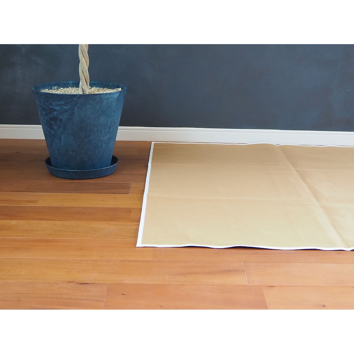 Cabas キャバ Multi rug Square マルチラグ スクエア ブラウン×ホワイト