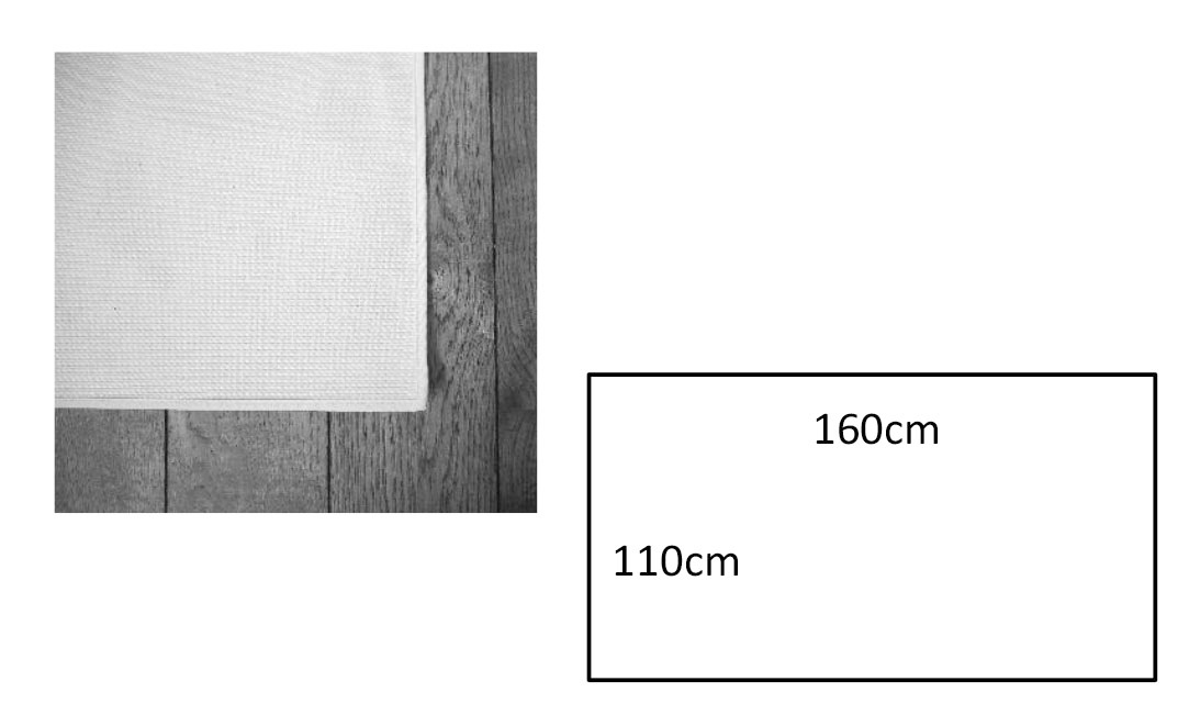 Cabas キャバ Multi rug Square マルチラグ スクエア ブラウン×ホワイト