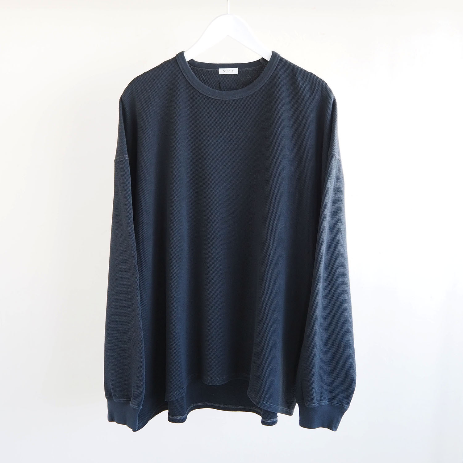 NEPLA. ネプラ MENS メンズ FISH-TAIL PULLOVER フィッシュテールサーマルカットソー ブラック