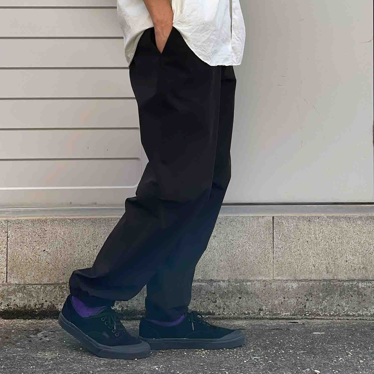 FANTASTICDAYS MENS ファンタスティックデイズ メンズ POWDER リラックスイージーパンツ ブラック