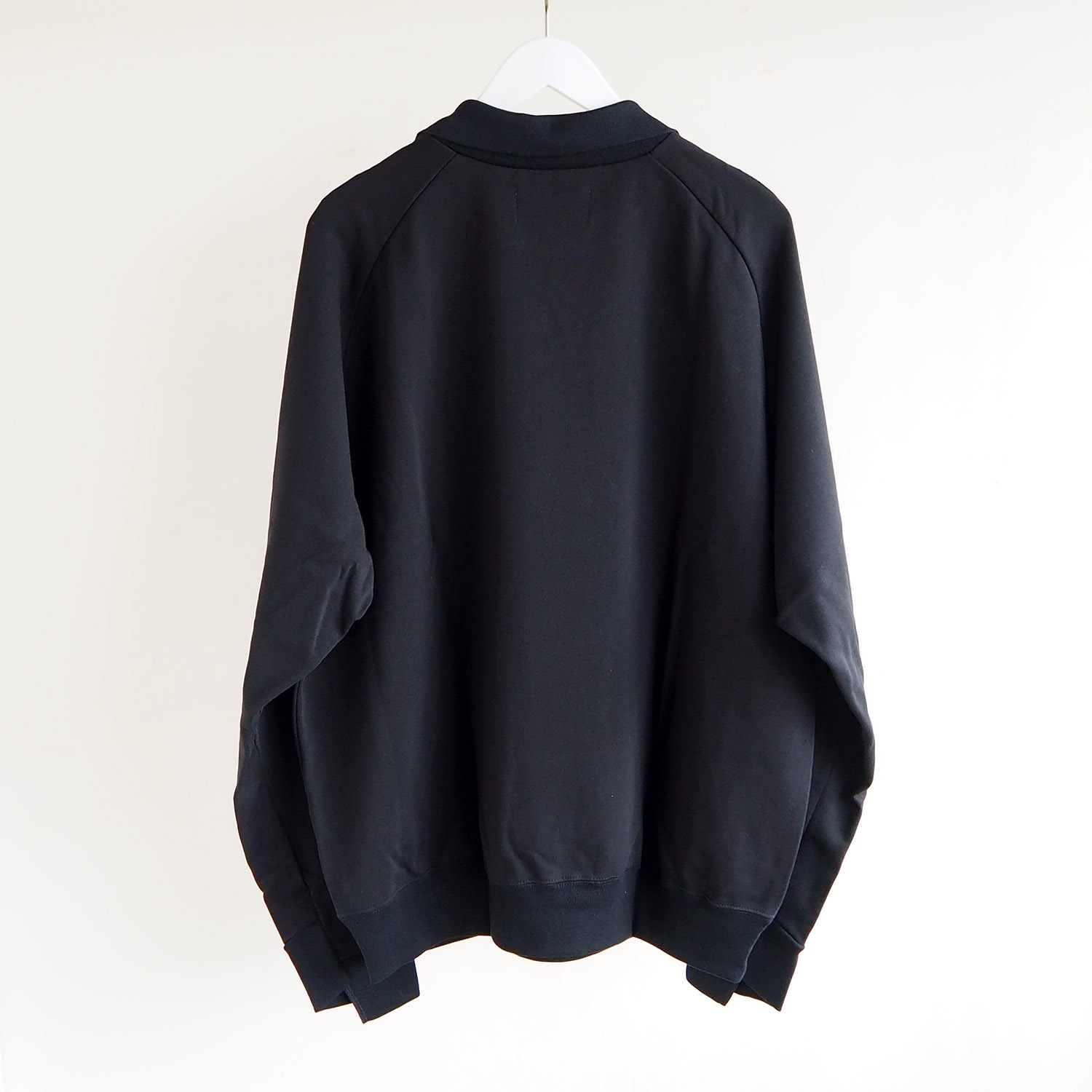no. ナンバー DOUBLE COLLAR NECK SWEAT ダブルカラーネックスウェット ブラック