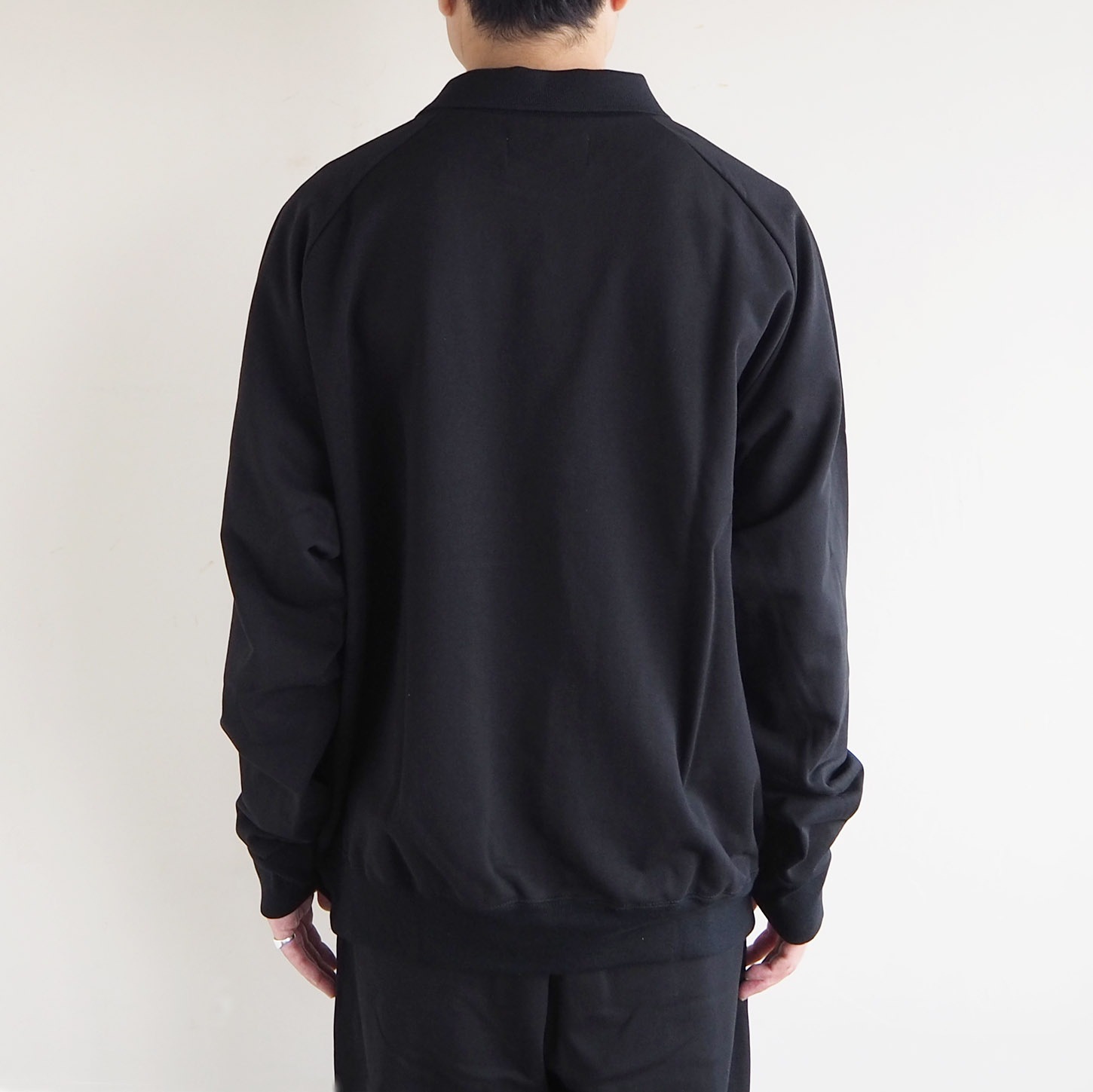 no. ナンバー DOUBLE COLLAR NECK SWEAT ダブルカラーネックスウェット ブラック