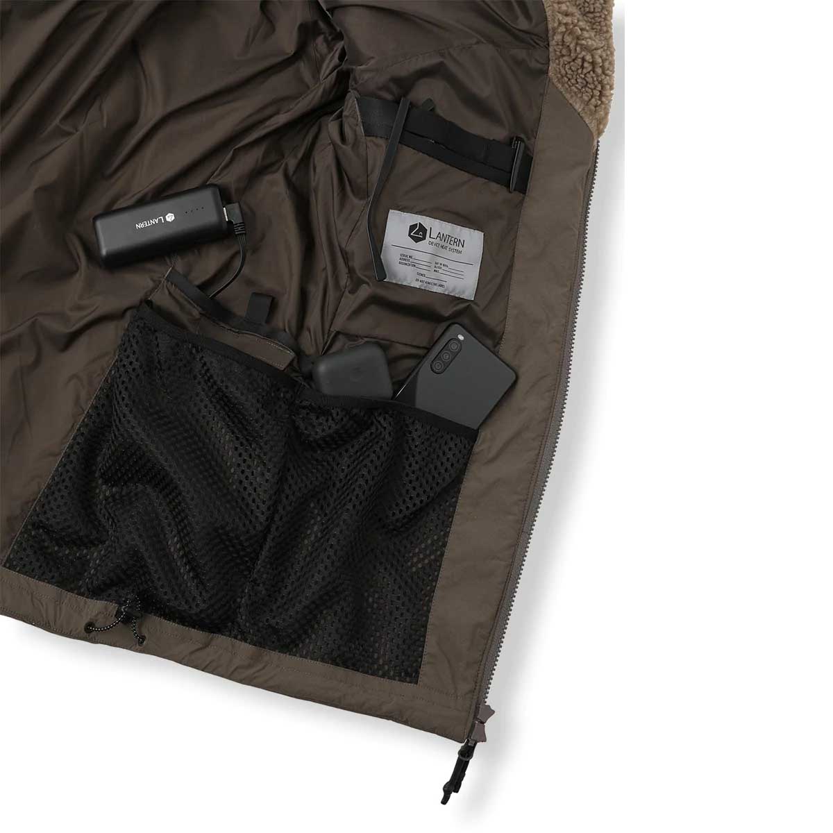 LANTERN ランタン HEATING BOA BLOUSON ヒーティングボアブルゾン ブラック