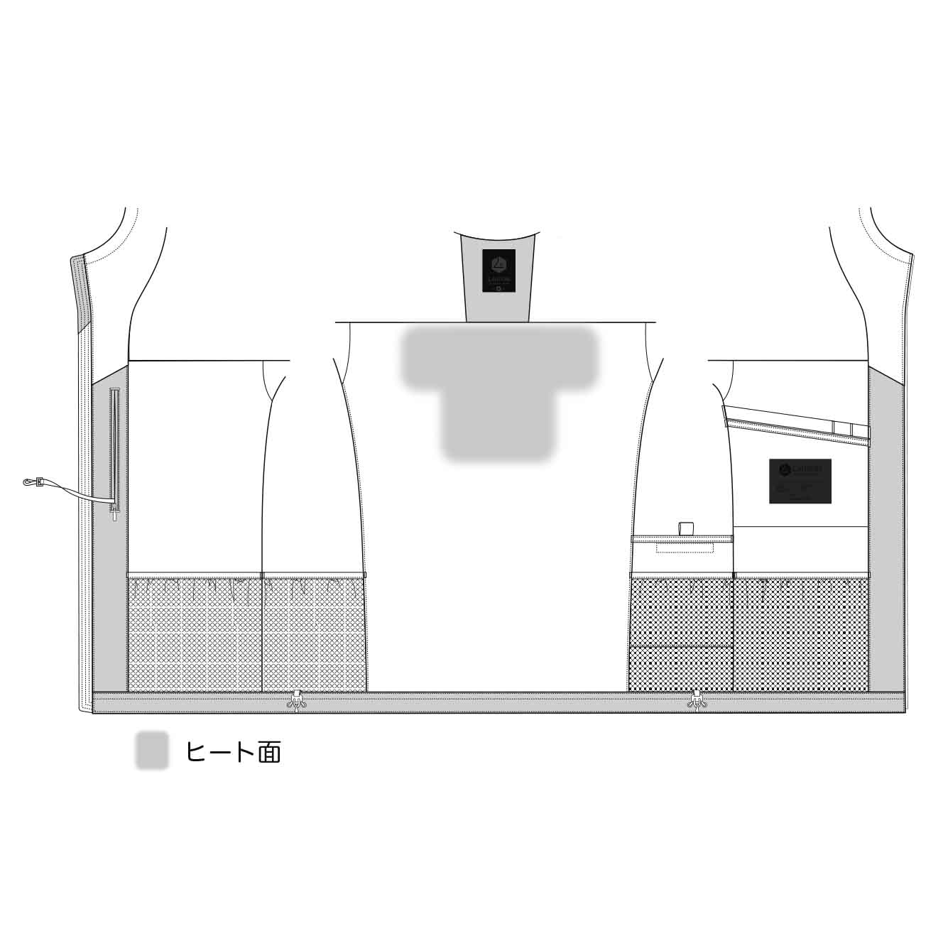 LANTERN ランタン HEATING BOA BLOUSON ヒーティングボアブルゾン ブラック