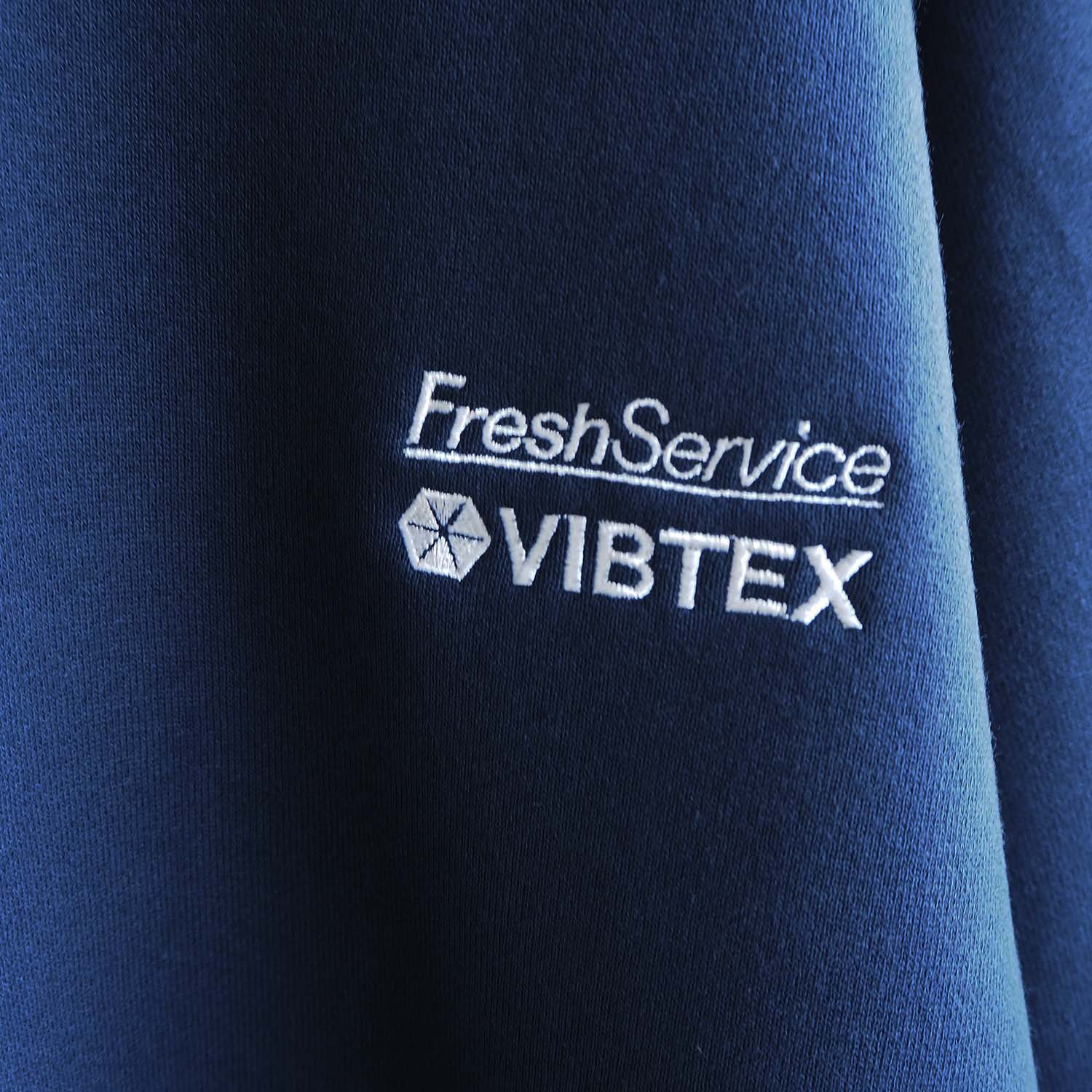 VIBTEX for FreshService ビブテックスフォーフレッシュサービス SWEAT CREW NECK PULLOVER クルーネックスウェット ネイビー