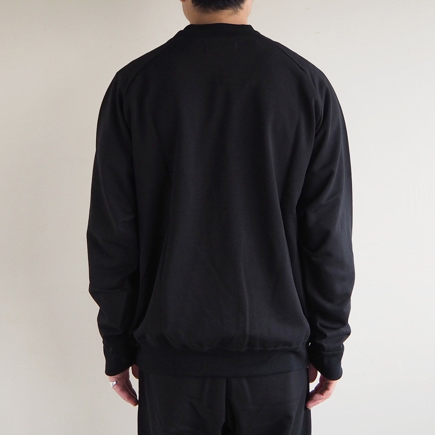 no. ナンバー DOUBLE CREW NECK SWEAT ダブルクルーネックスウェット ブラック