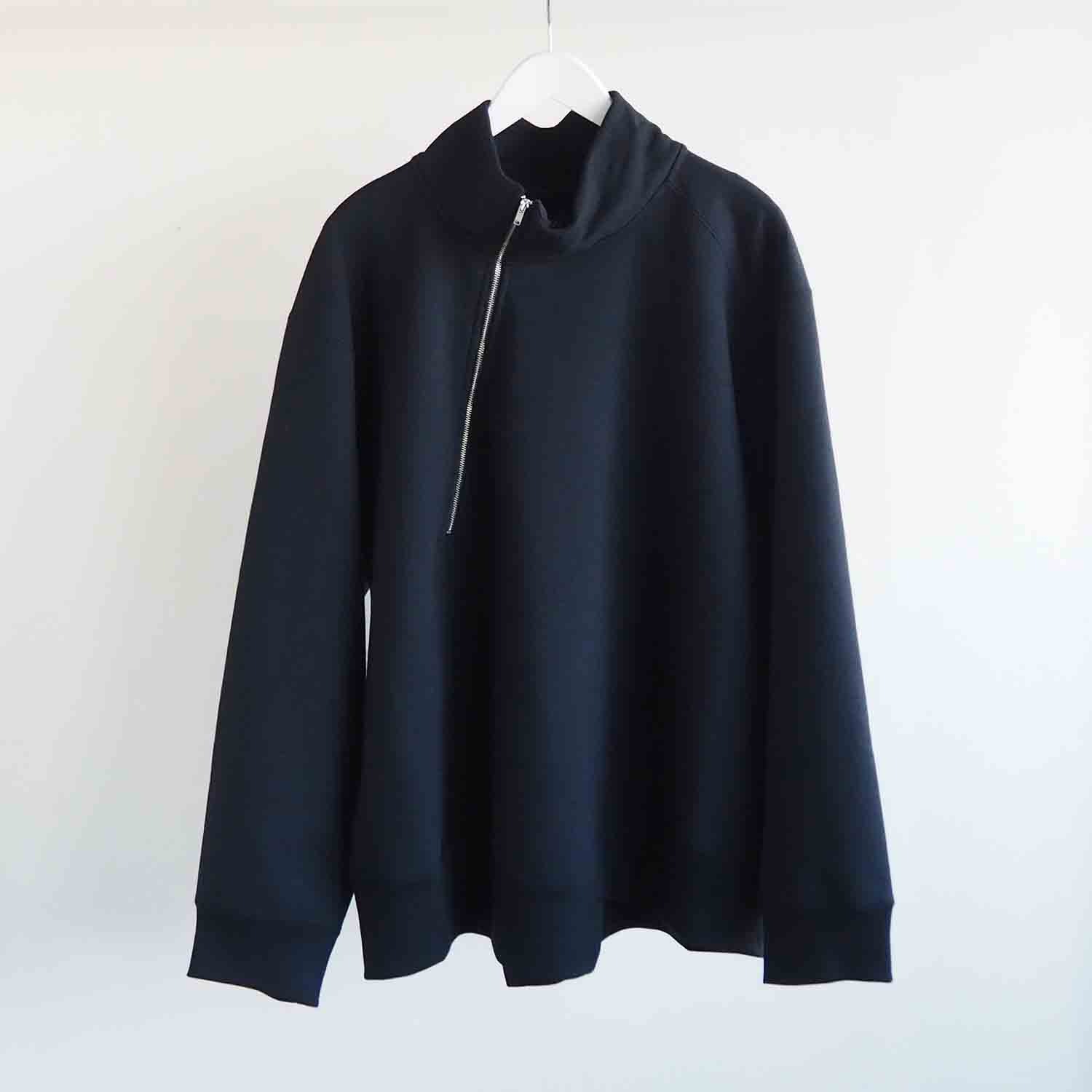 Blue Books Co. ブルーブックスコー Twisty Sweatshirts HighNeck ツイスティーハイネックスウェットシャツ Black ブラック