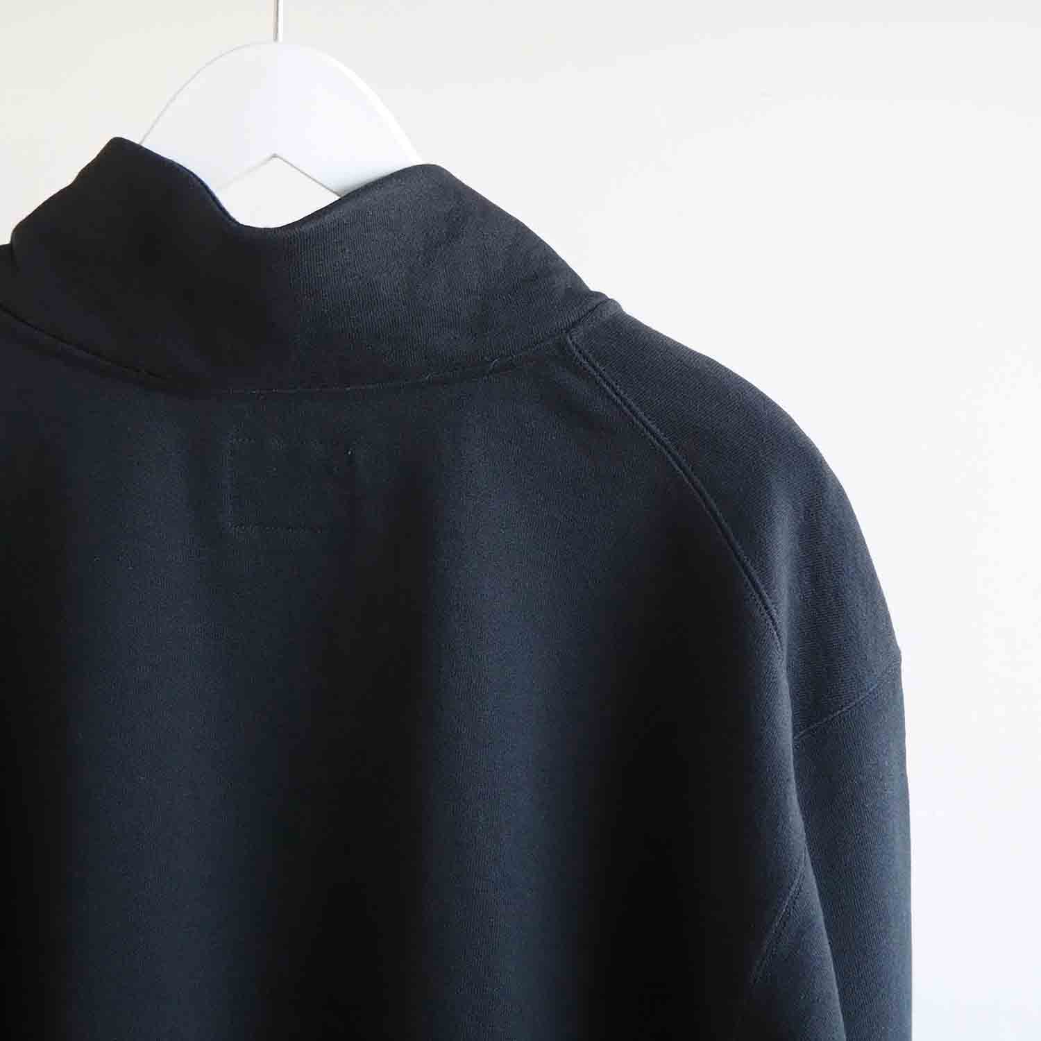 Blue Books Co. ブルーブックスコー Twisty Sweatshirts HighNeck ツイスティーハイネックスウェットシャツ Black ブラック