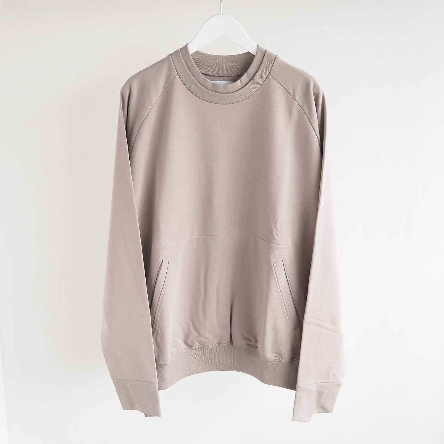 no. ナンバー DOUBLE CREW NECK SWEAT ダブルクルーネックスウェット ベージュ