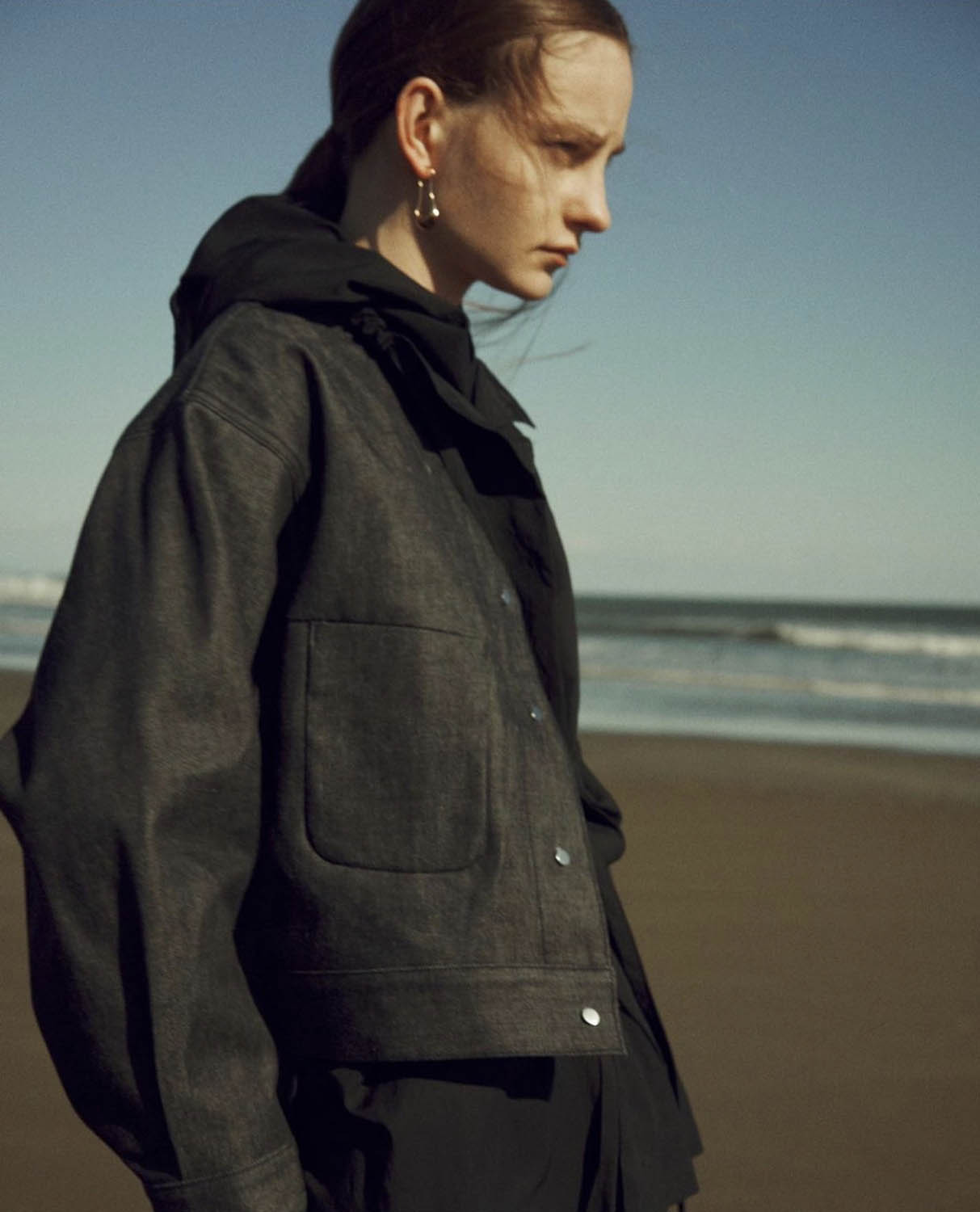 NEPLA. WOMENS ネプラ ウィメンズ INSIDE COLLAR BLOUSON インサイドカラーブルゾン インディゴ