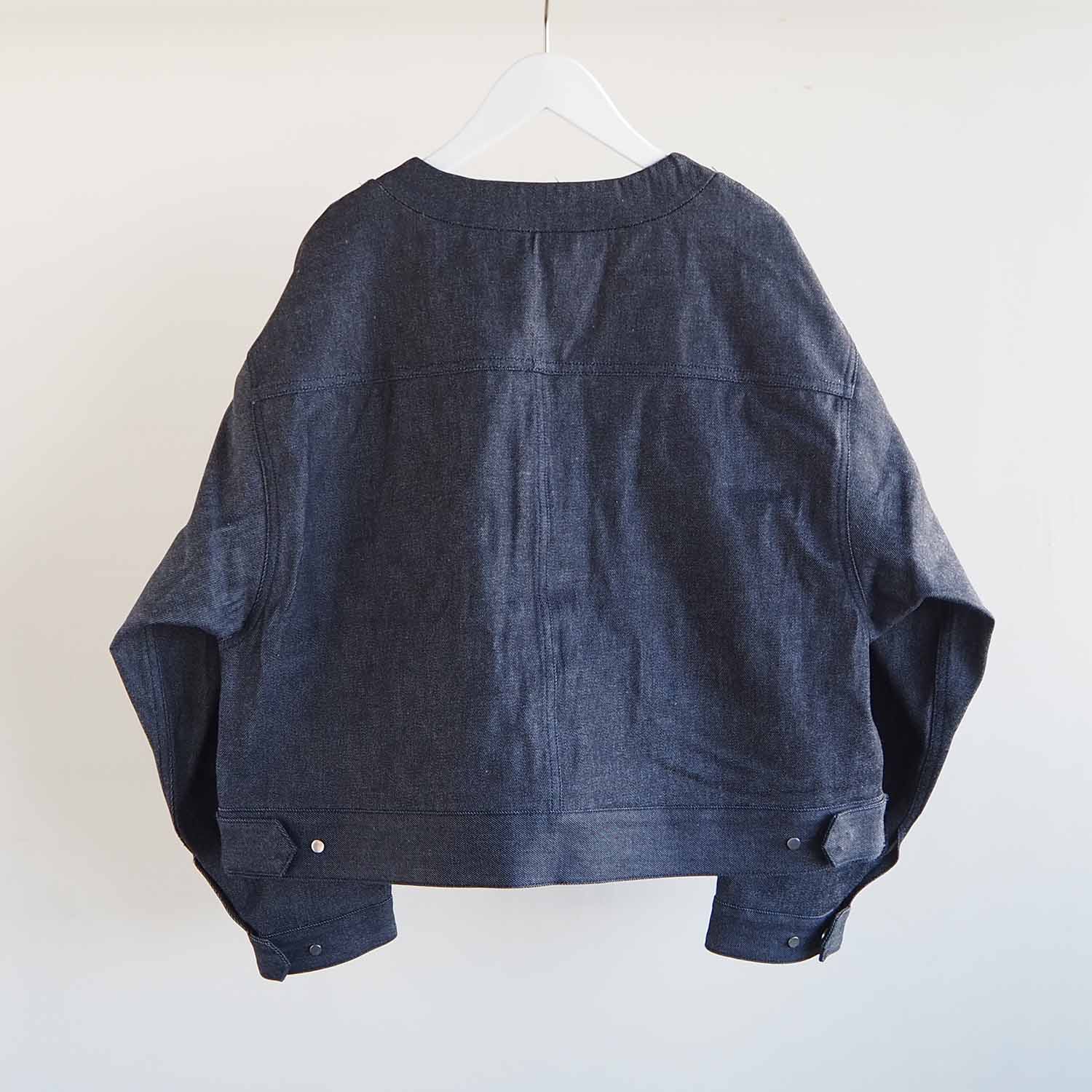 NEPLA. WOMENS ネプラ ウィメンズ INSIDE COLLAR BLOUSON インサイドカラーブルゾン インディゴ