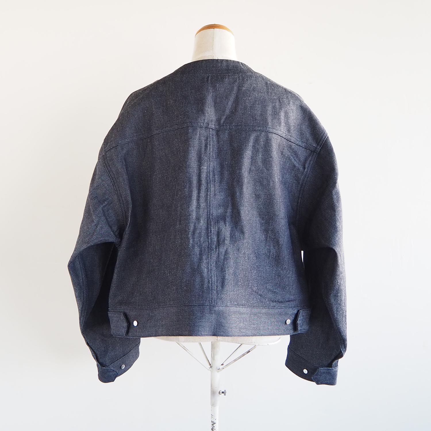 NEPLA. WOMENS ネプラ ウィメンズ INSIDE COLLAR BLOUSON インサイドカラーブルゾン インディゴ