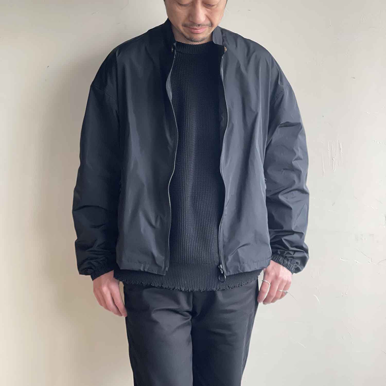 WELLDER ウェルダー Wide Silhouette Riders Jacket ワイドシルエットライダースジャケット ブラック